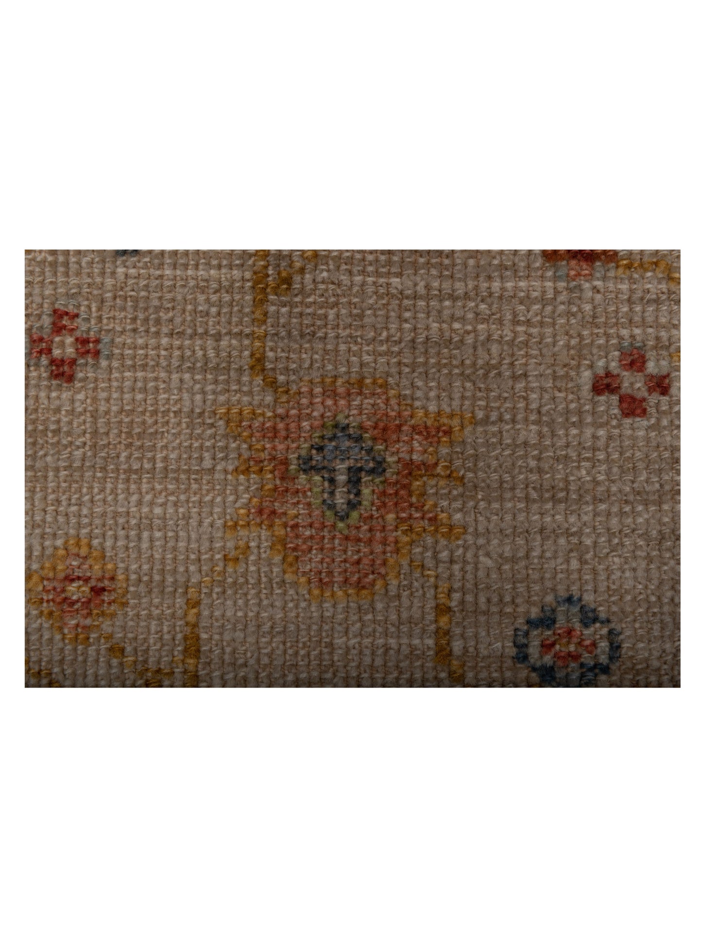 Angora Oushak 146522 Ivory Silver 2.8x13.9 Hand Knotted Rug