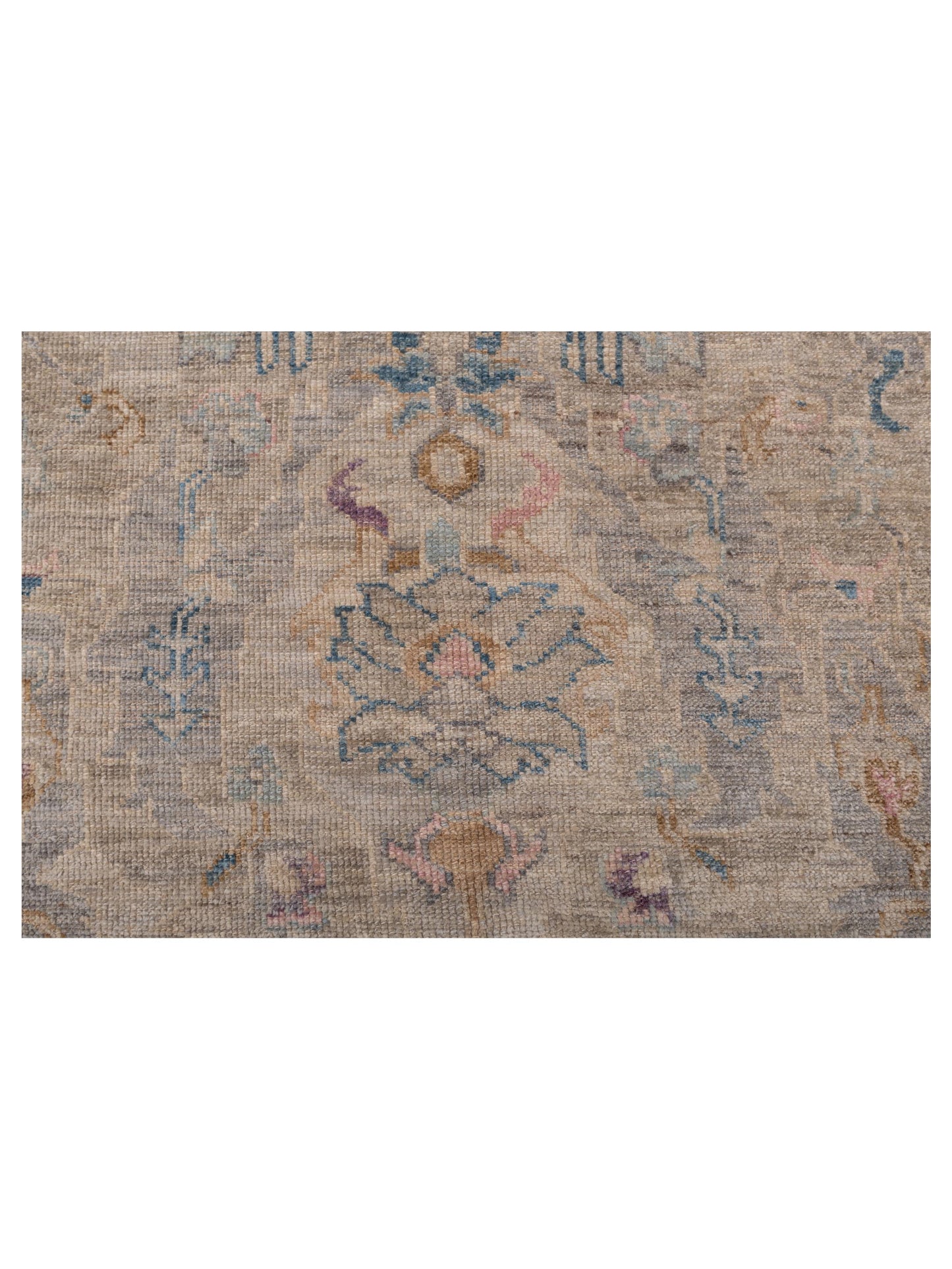 Angora Oushak 146536 Gray Gray 6.1x11.8 Hand Knotted Rug