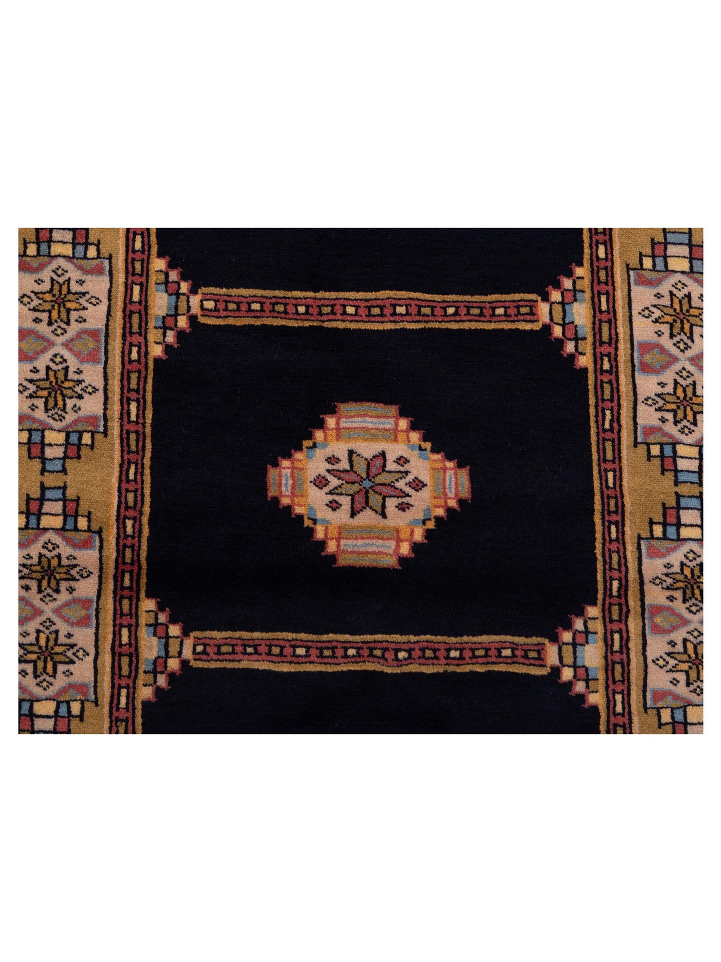 Bokhara 146613 Charcoal Gold 2.9x4.4 Hand Knotted Rug