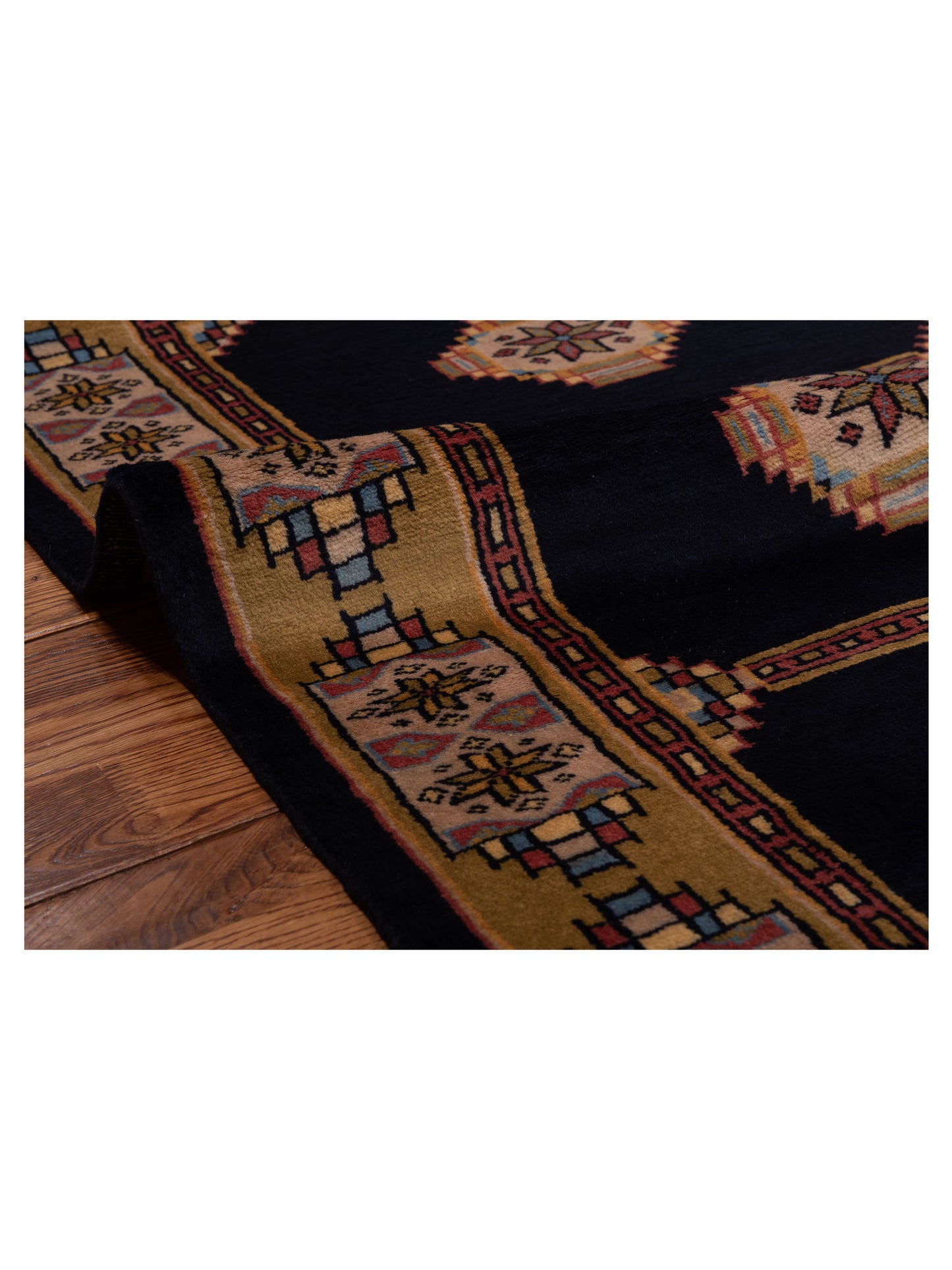 Bokhara 146613 Charcoal Gold 2.9x4.4 Hand Knotted Rug