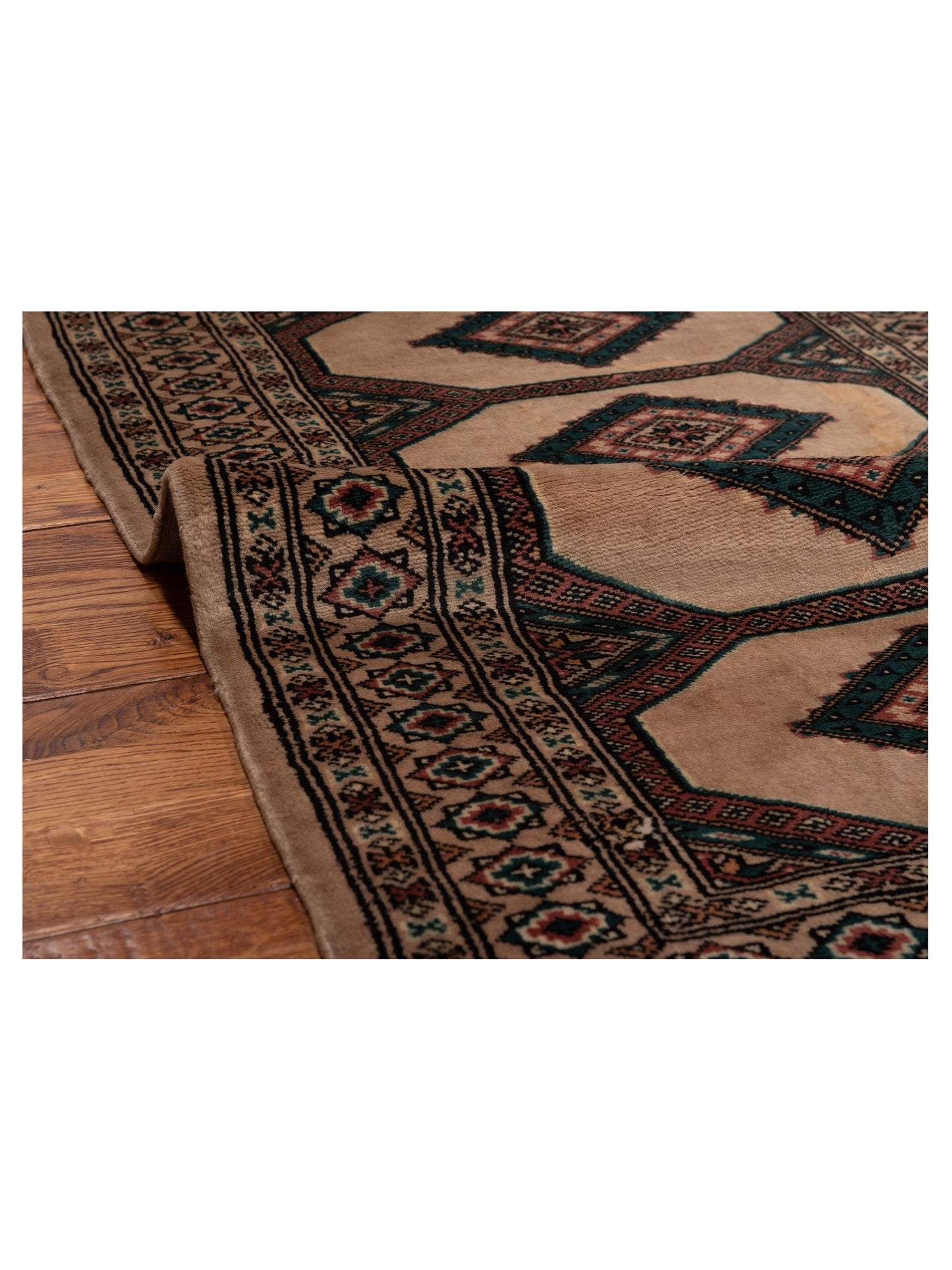 Bokhara 146614 Beige Green 2.7x4.5 Hand Knotted Rug
