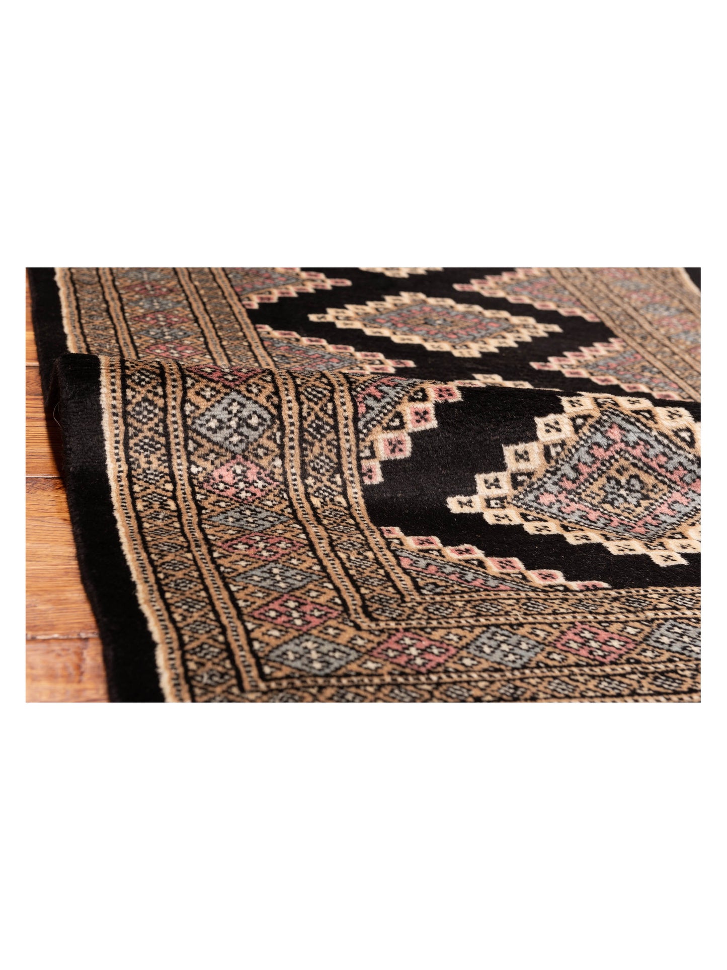 Bokhara 146617 Black Beige 2.7x4.2 Hand Knotted Rug