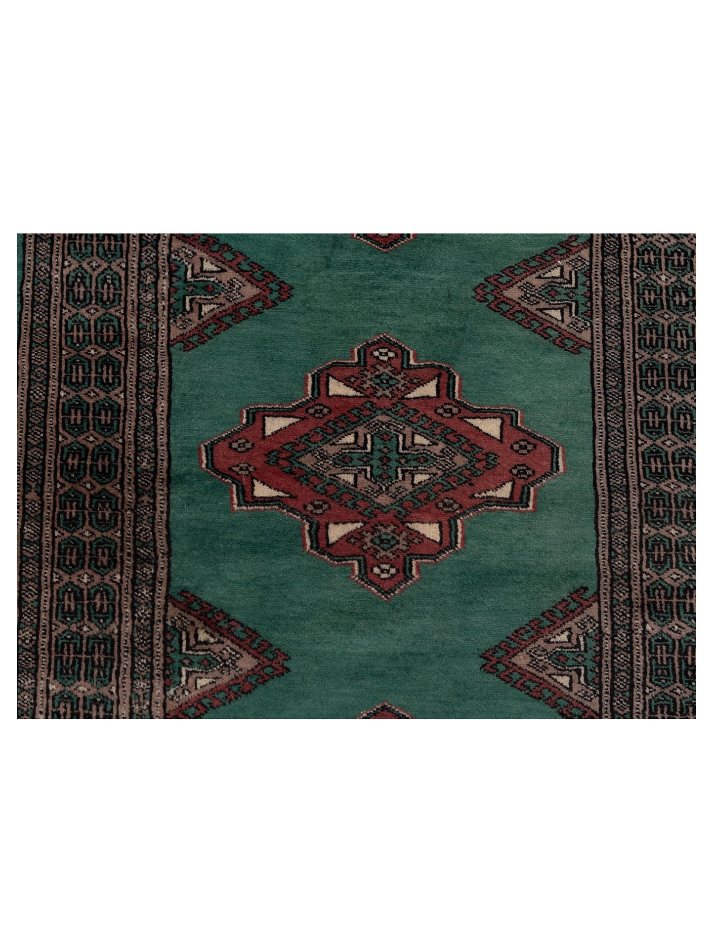 Bokhara 146638 Green 2.7x4.10 Hand Knotted Rug