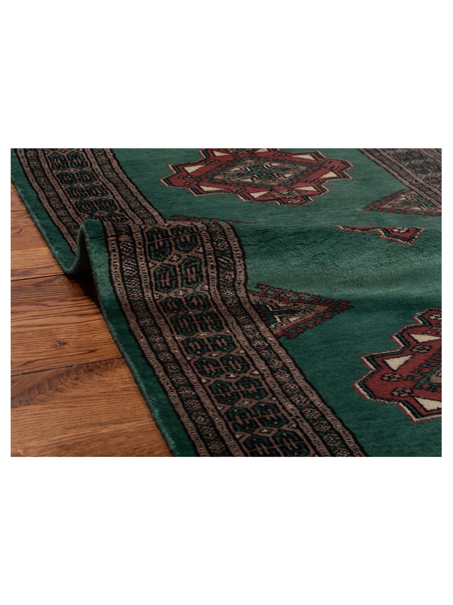 Bokhara 146638 Green 2.7x4.10 Hand Knotted Rug