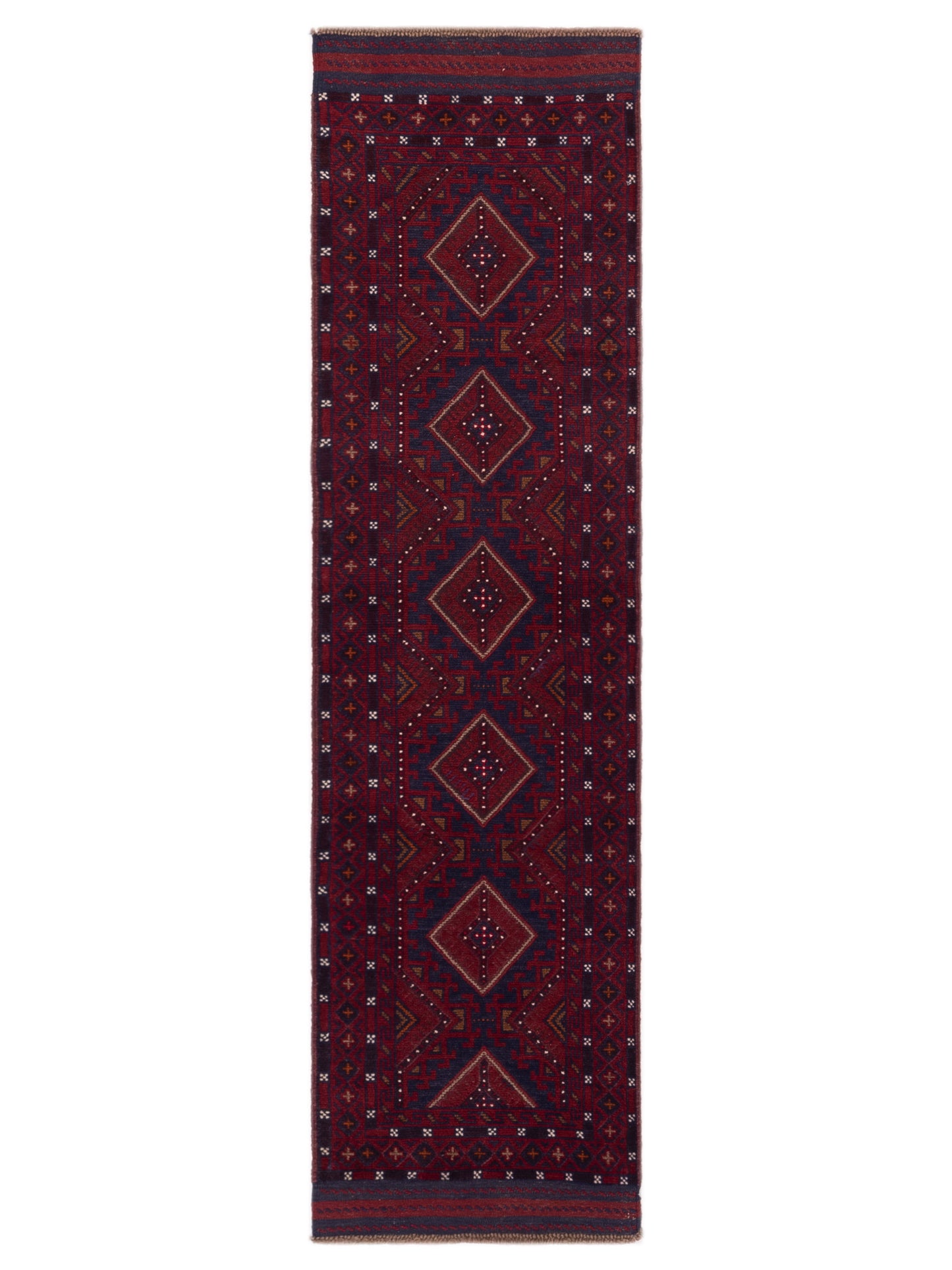 Nomad Afghan Soumak Red Charcoal Tribal
