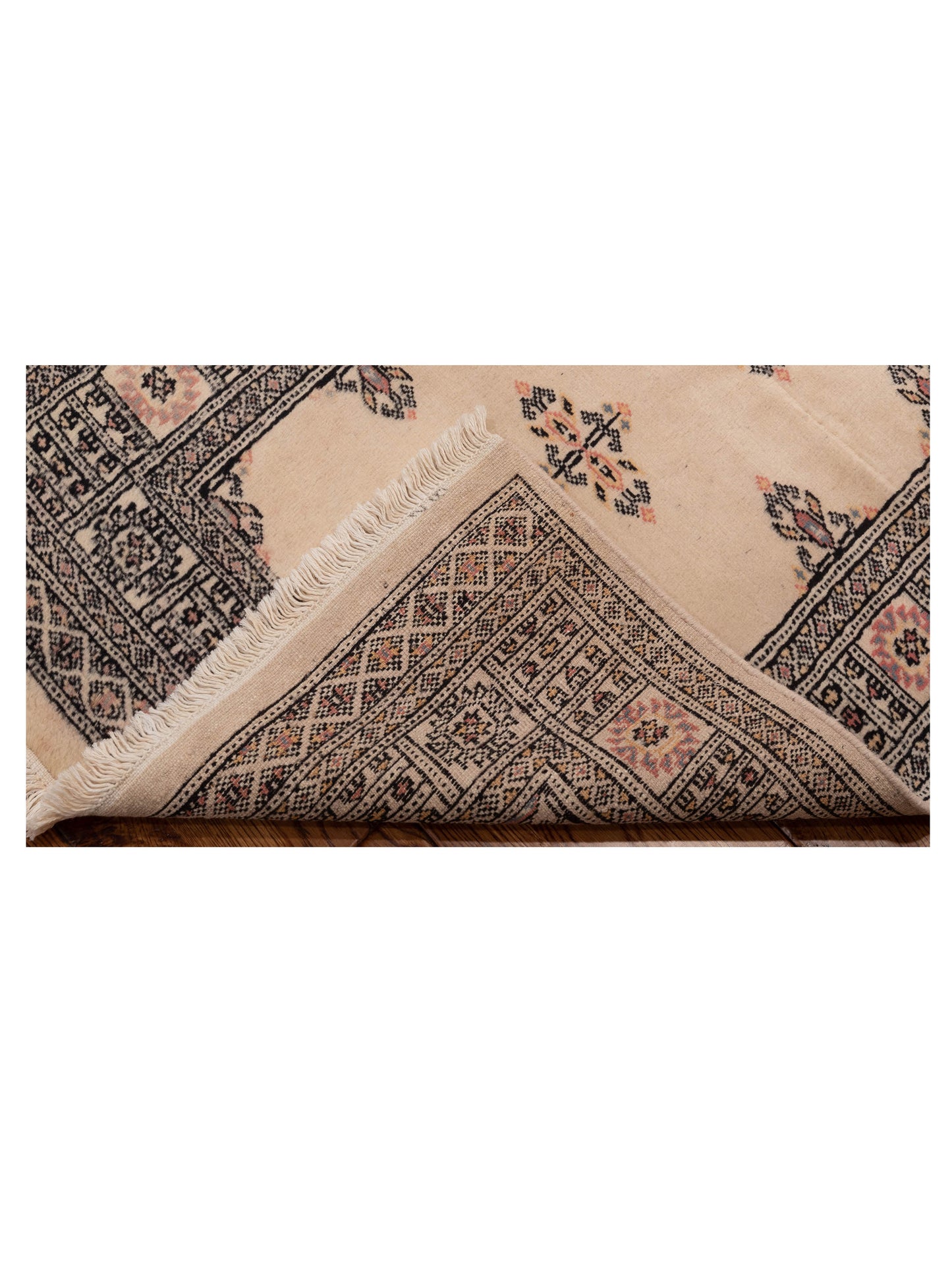 Bokhara 146671 Beige Gray 2.7x4.2 Hand Knotted Rug