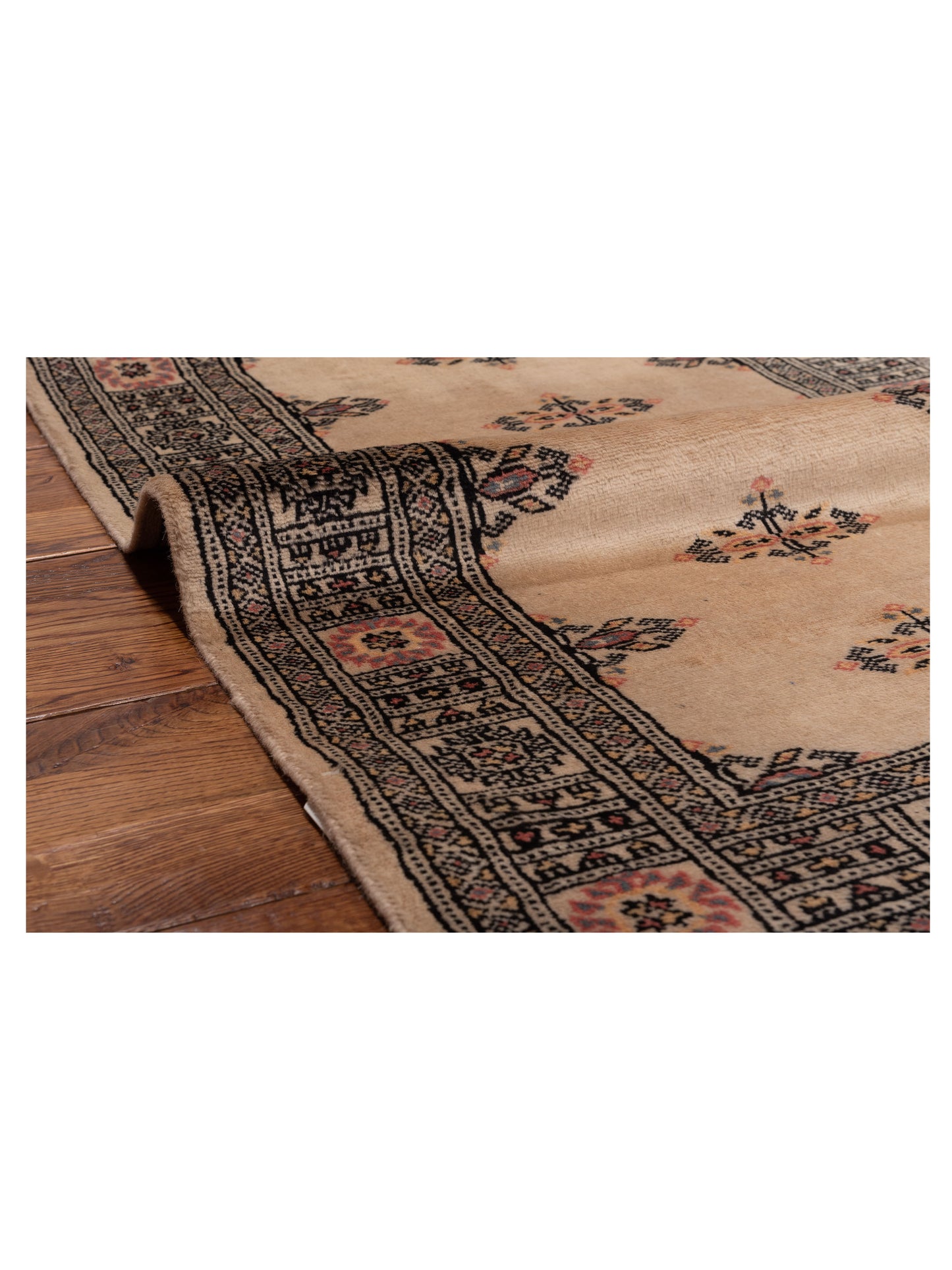Bokhara 146671 Beige Gray 2.7x4.2 Hand Knotted Rug