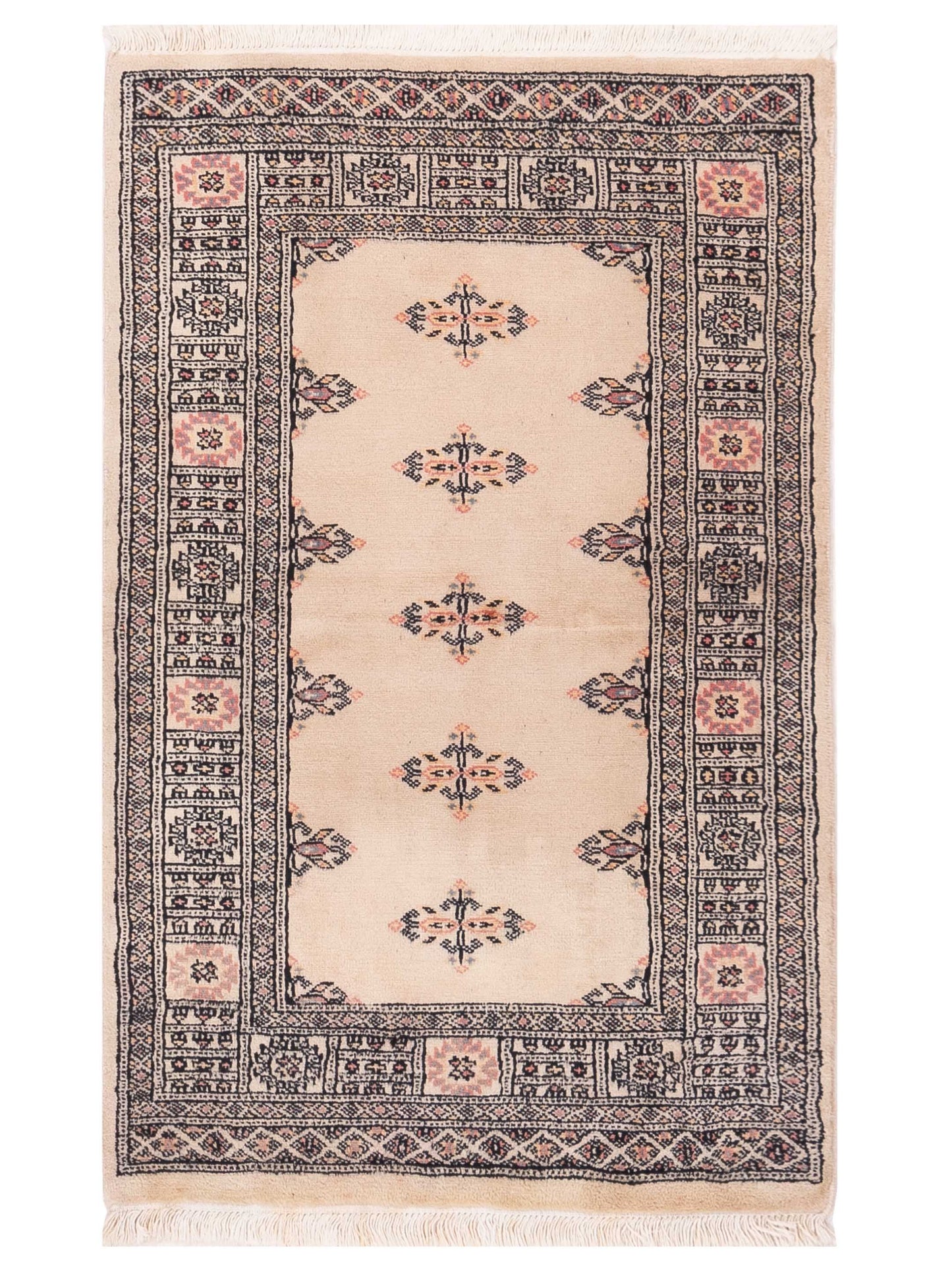 Nomad Bokhara Beige Gray Traditional
