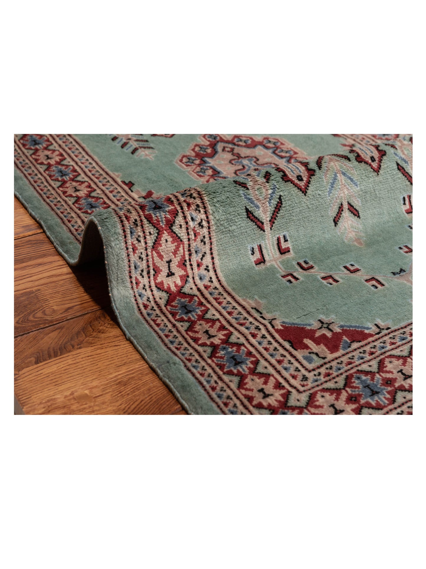 Bokhara 146673 Green Beige 2.8x4.10 Hand Knotted Rug