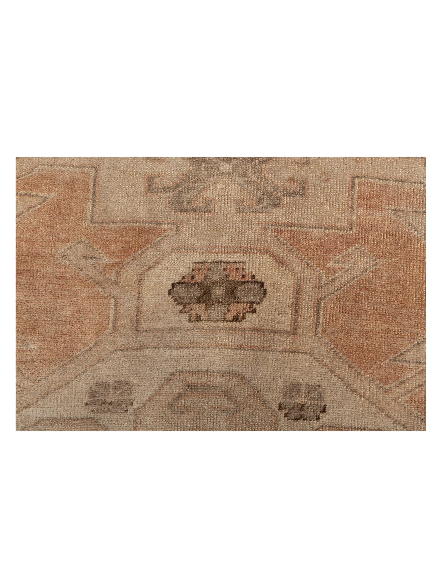 Old Anatolian 146697 Peach Brown 6.11x9.7 Hand Knotted Rug