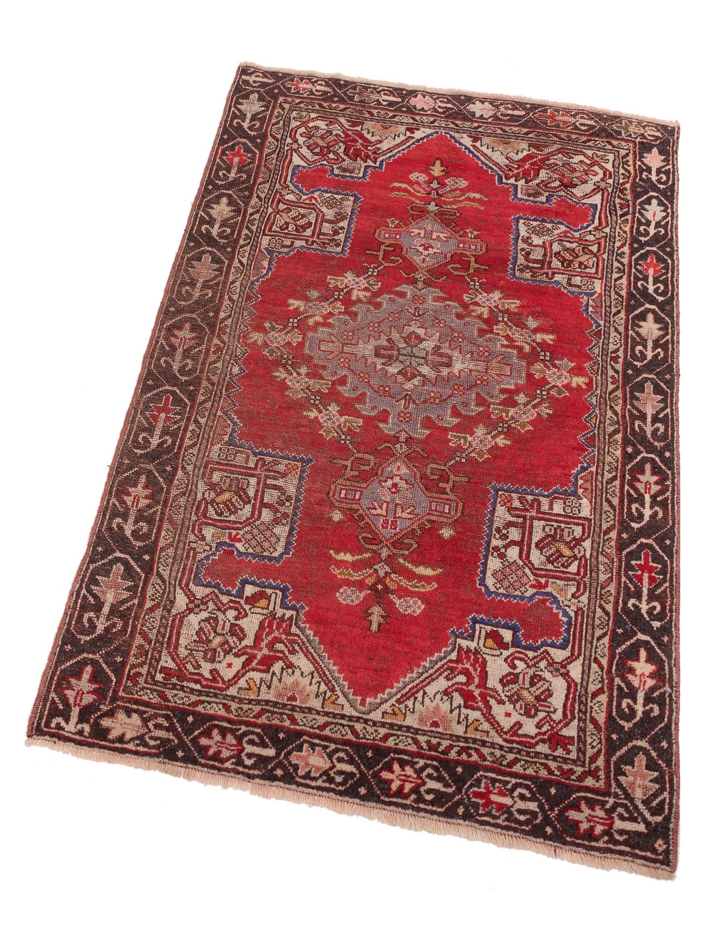 Old Anatolian 146708 Red Brown 3.10x6.6 Hand Knotted Rug