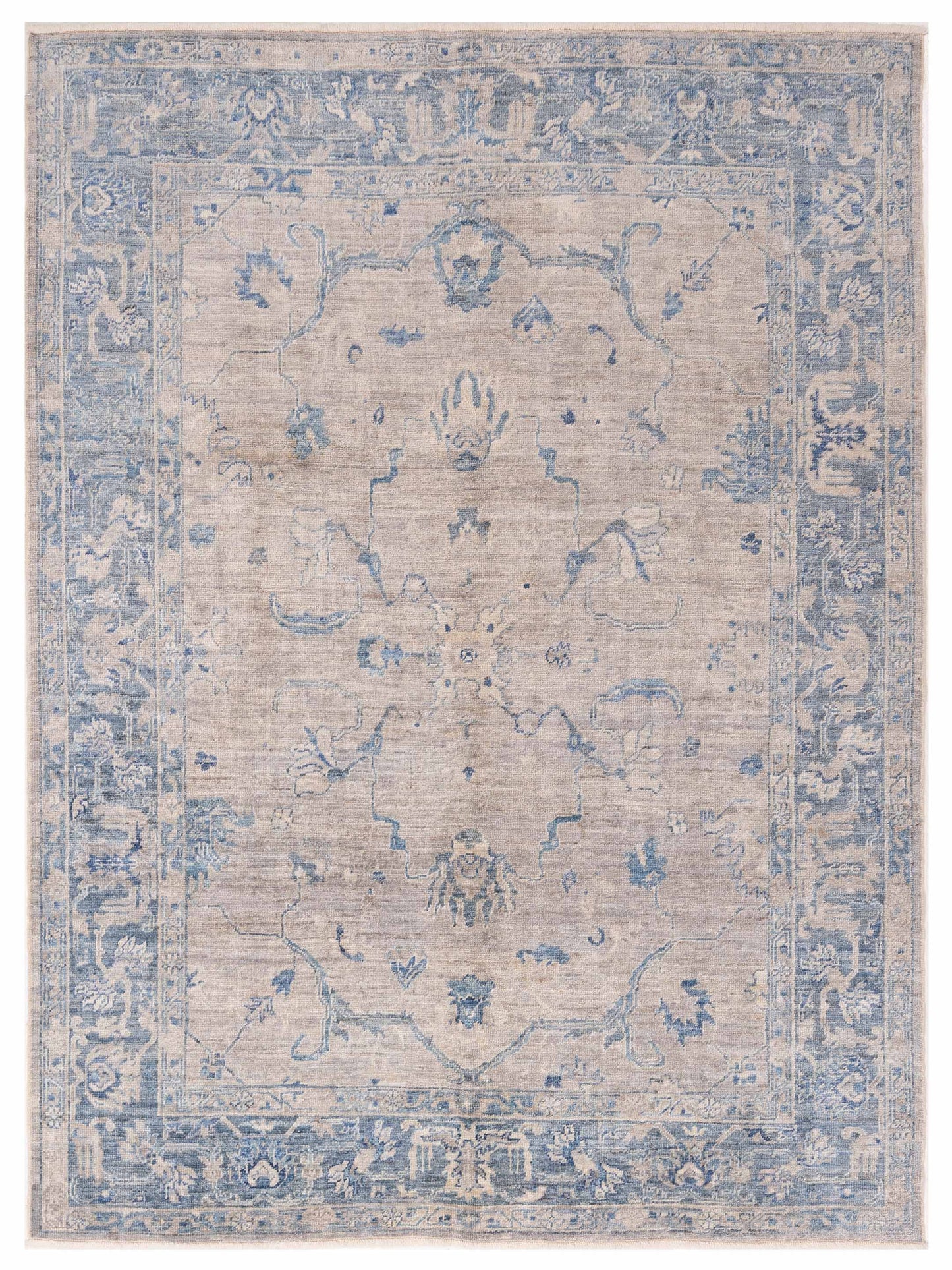 Anadol Angora Oushak  Gray Blue Traditional