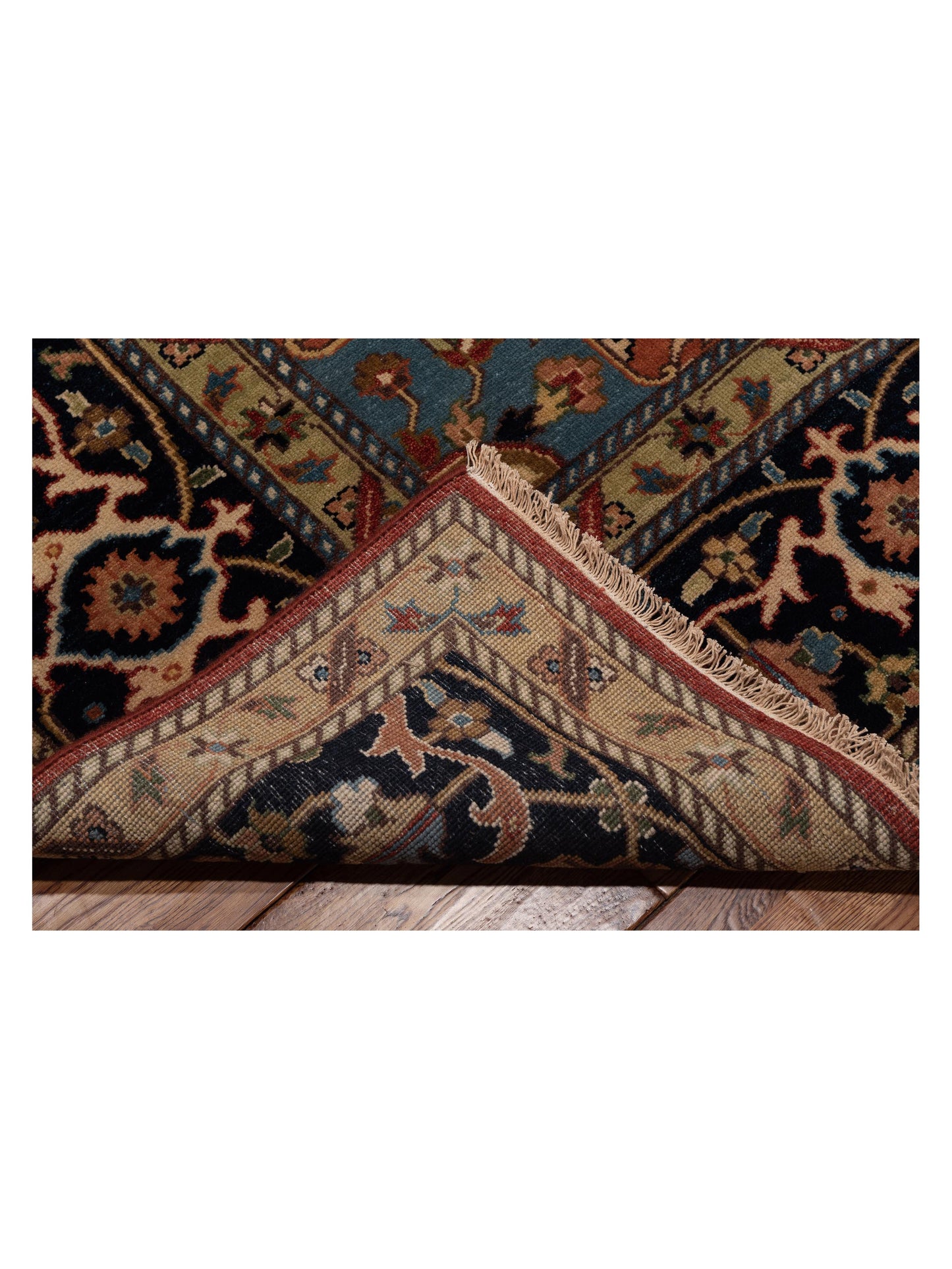 Royal 146773 Rust Navy 10x13.9 Hand Knotted Rug