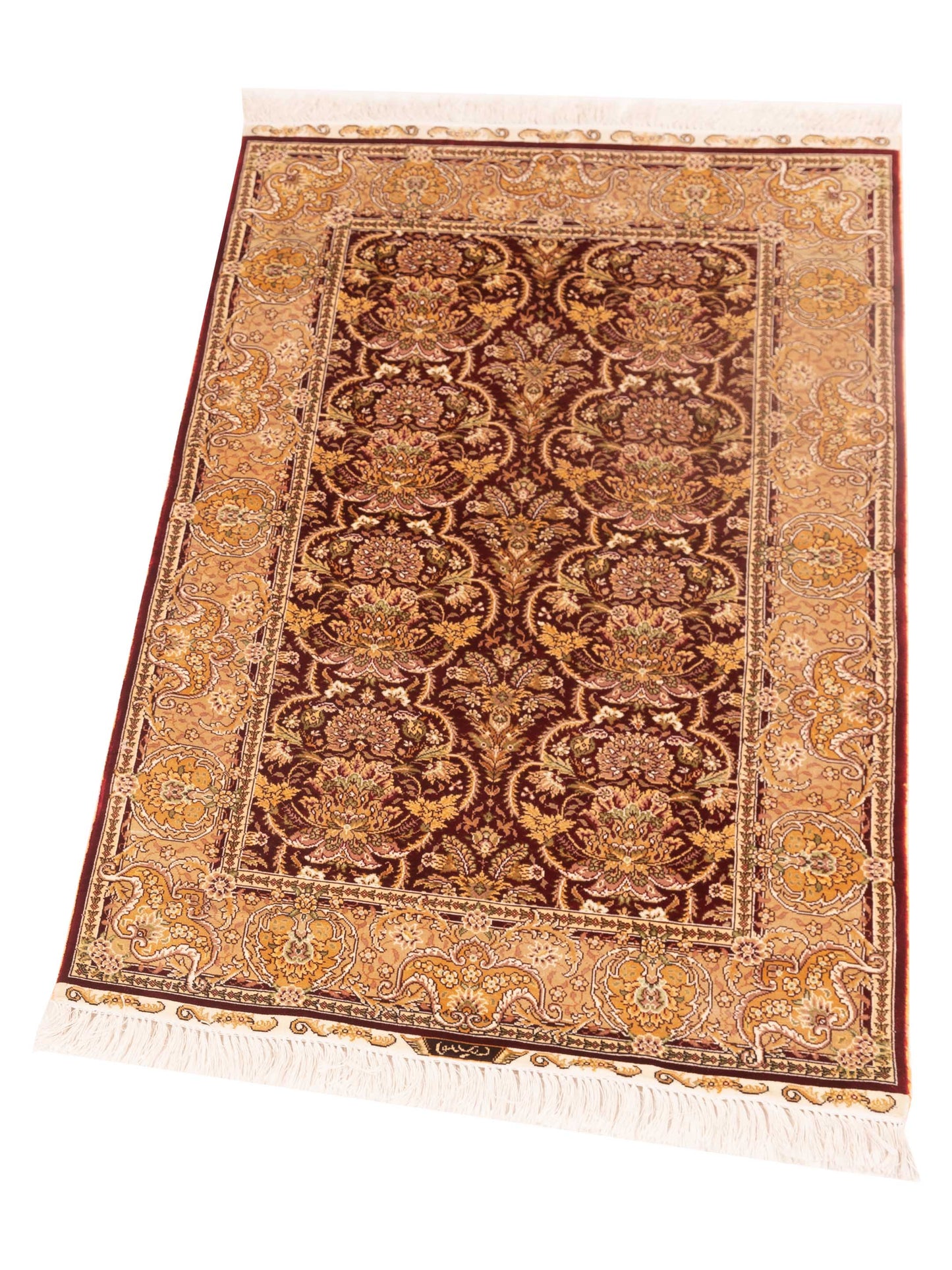 Elegance 146831 Red Beige 2.5x4 Hand Knotted Rug