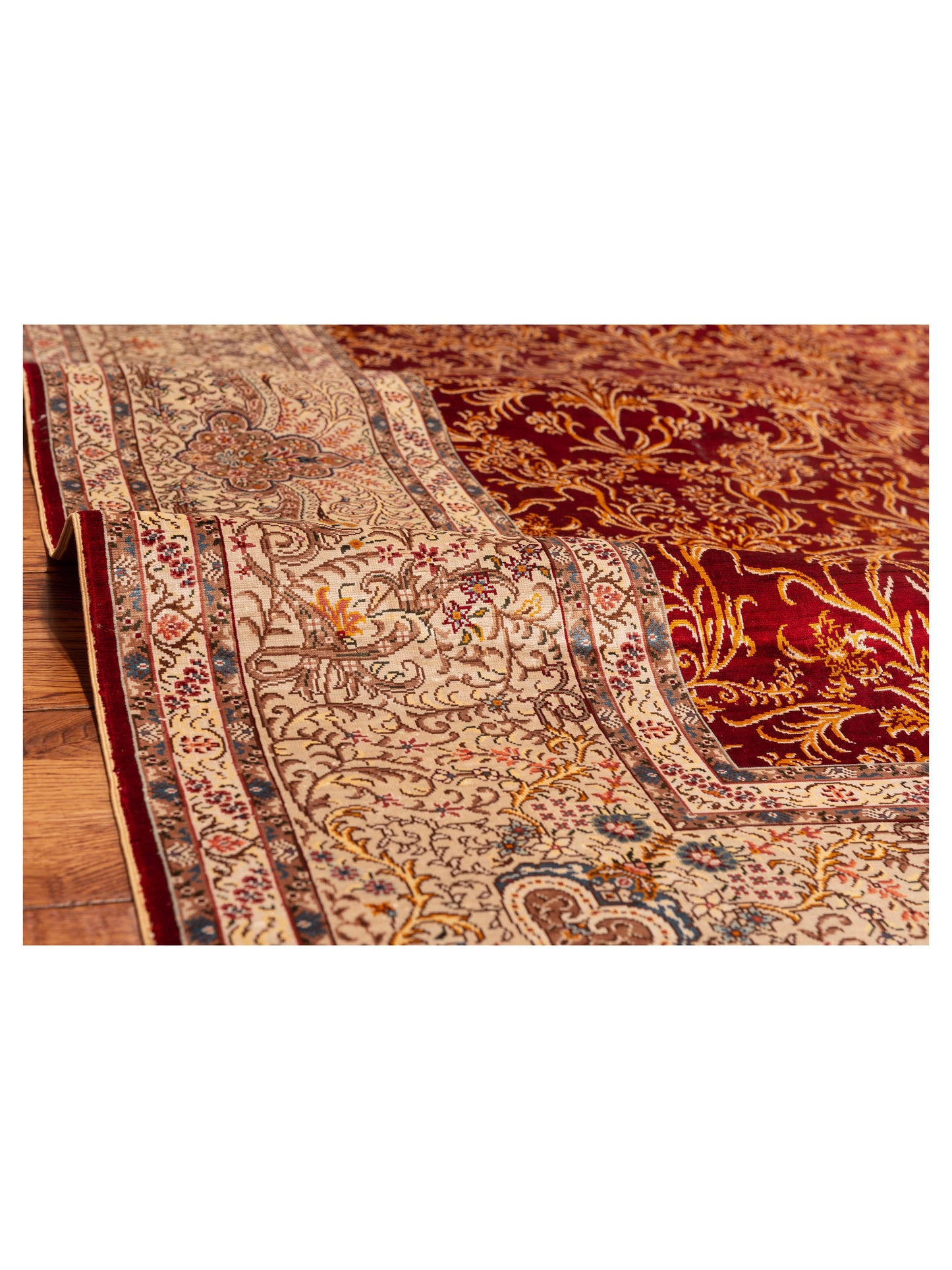 Elegance 146839 Red Ivory 6x9 Hand Knotted Rug