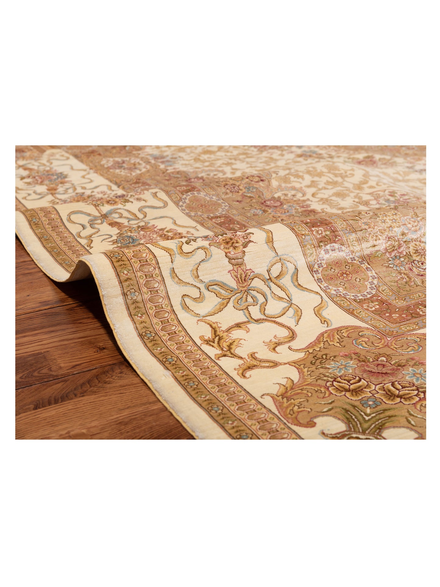Elegance 146860 Ivory Ivory 8x10 Hand Knotted Rug