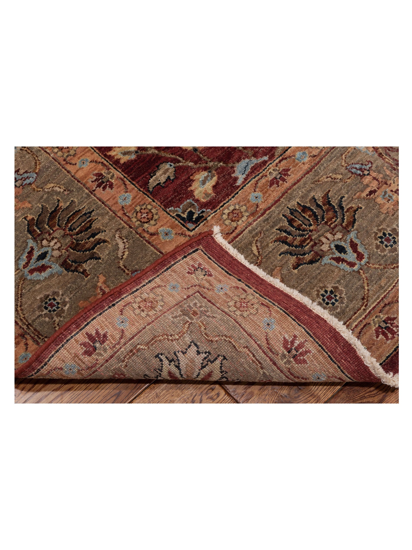 Crown 146917 Rust Brown 8x9.11 Hand Knotted Rug