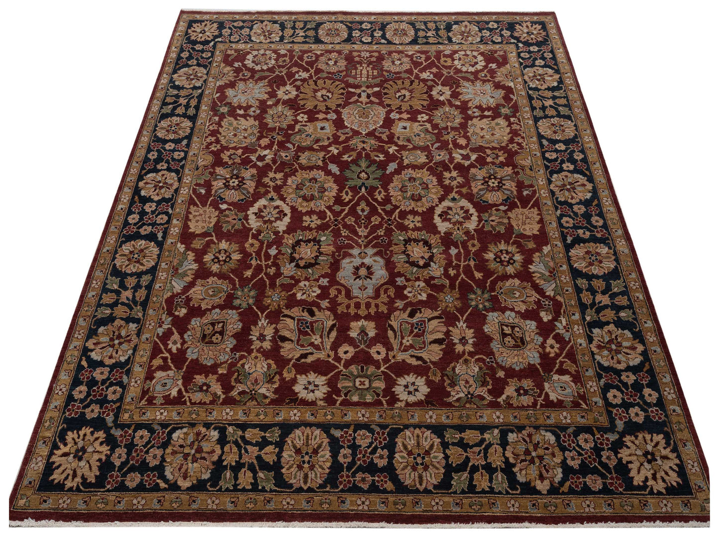 Crown 146918 Red Navy 8x9.8 Hand Knotted Rug