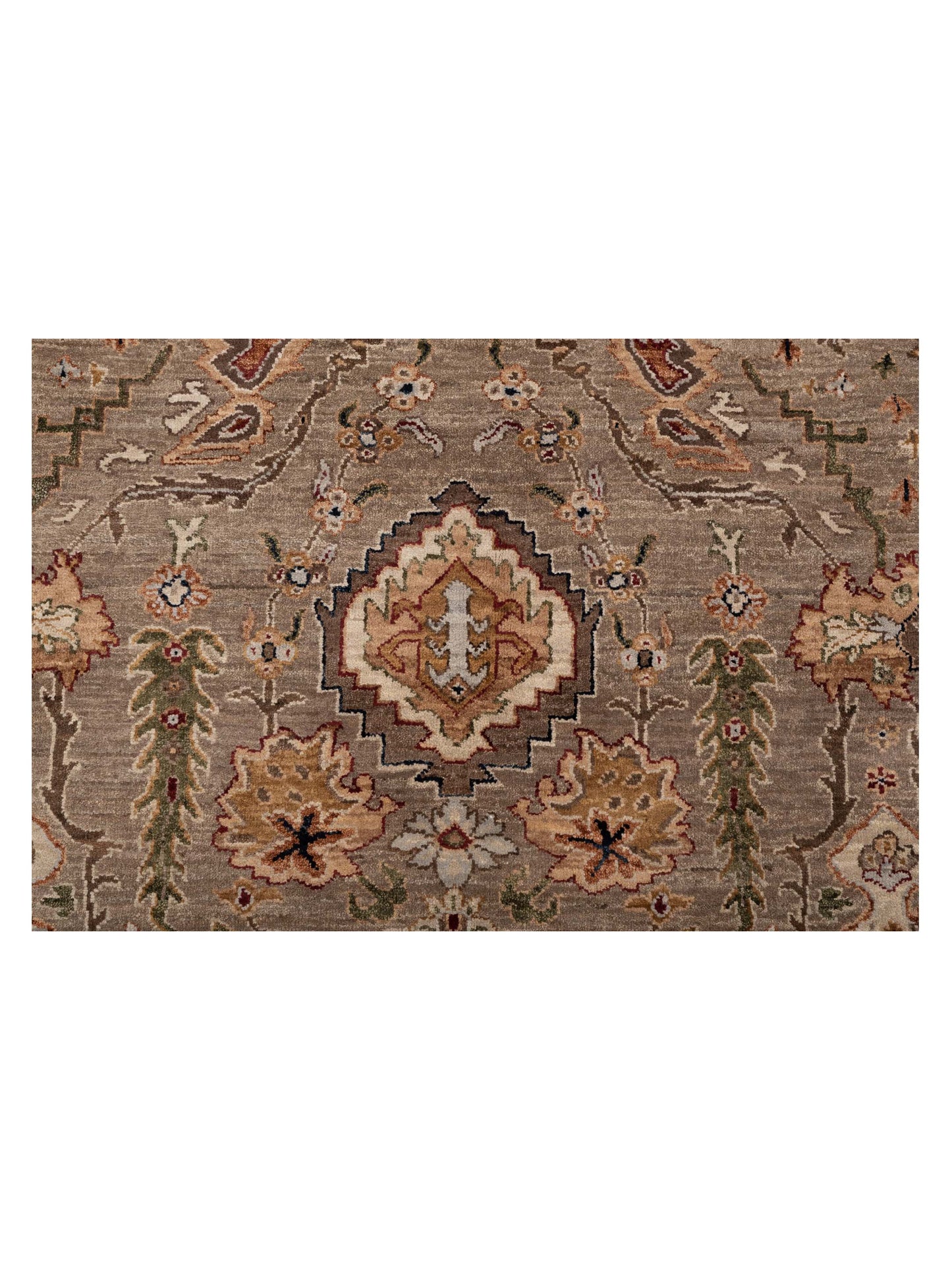 Crown 146922 Silver Black 9x12.1 Hand Knotted Rug