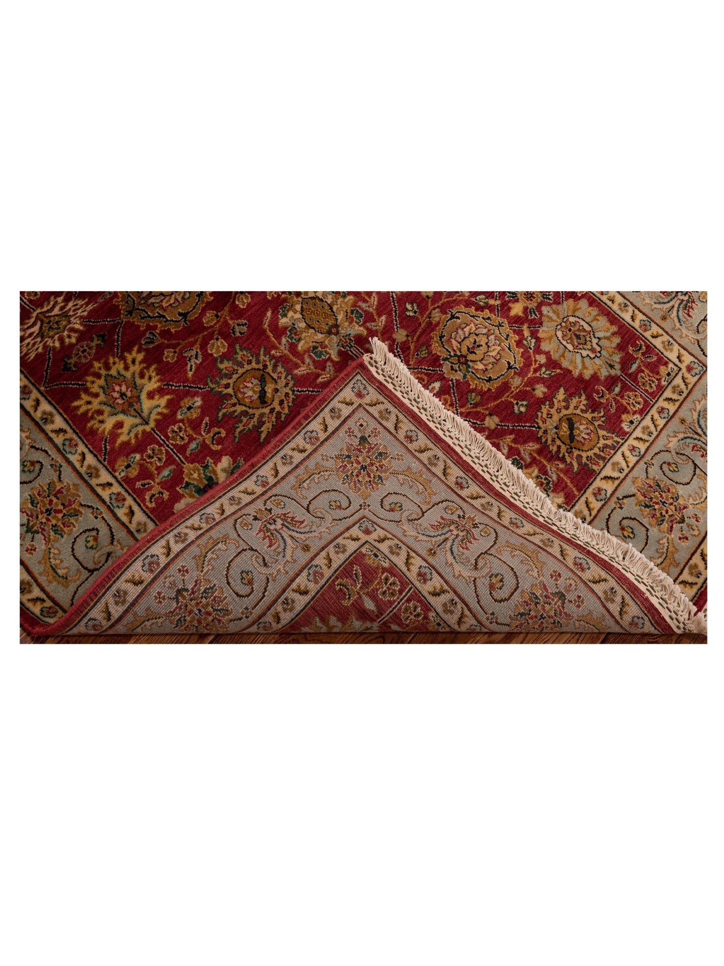 Crown 146927 Red Silver 4x6.1 Hand Knotted Rug