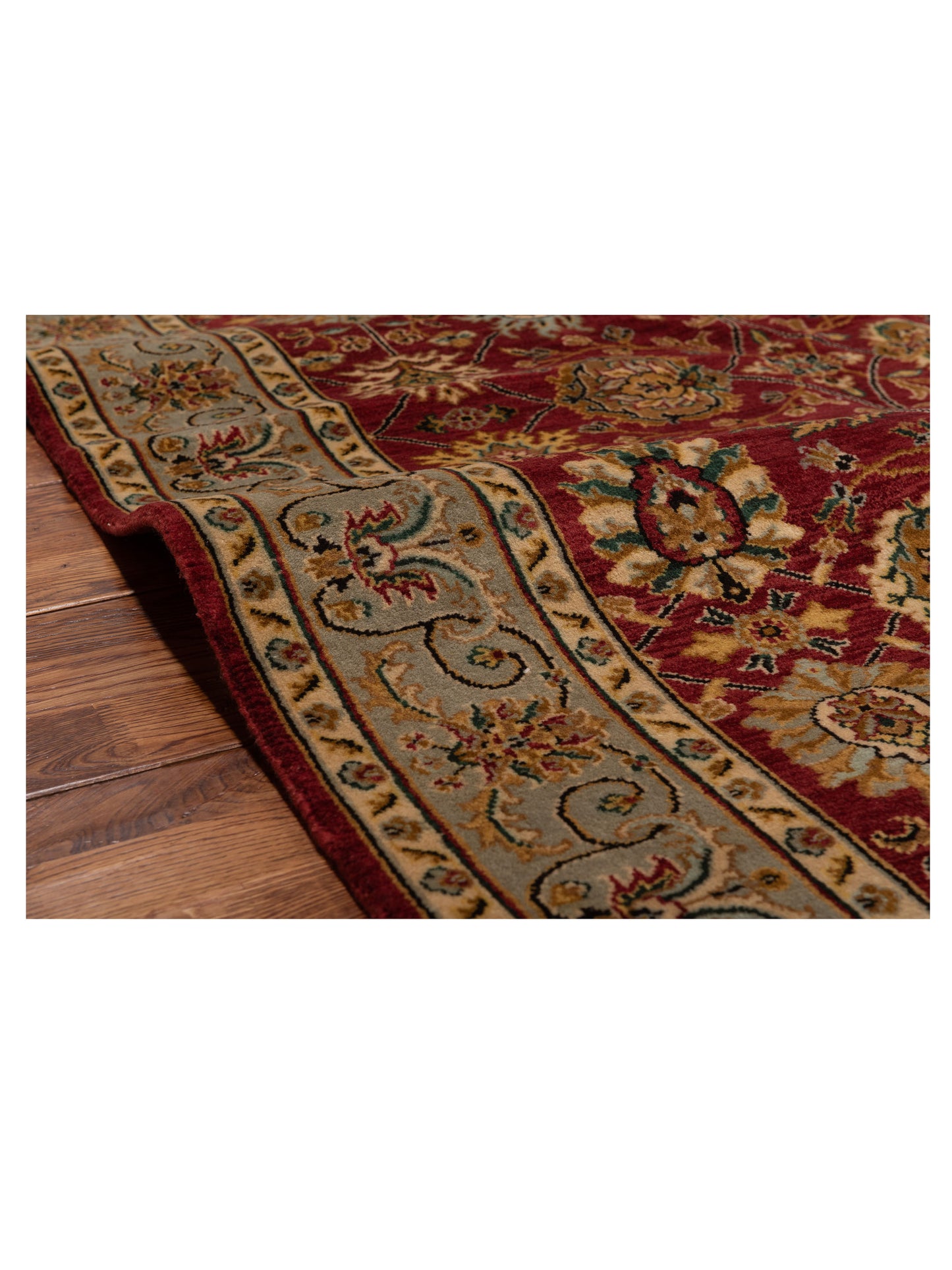 Crown 146927 Red Silver 4x6.1 Hand Knotted Rug