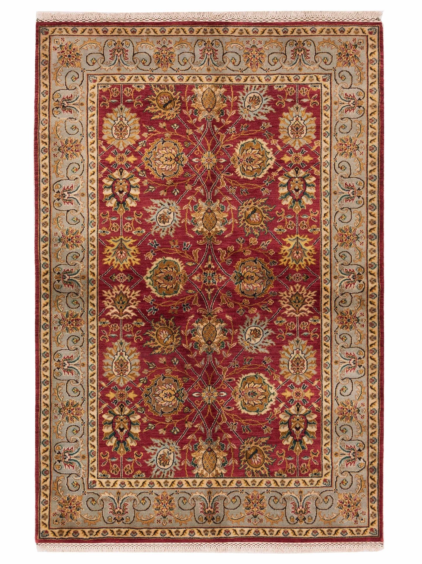 Rajpur Crown Red Silver Transitional
