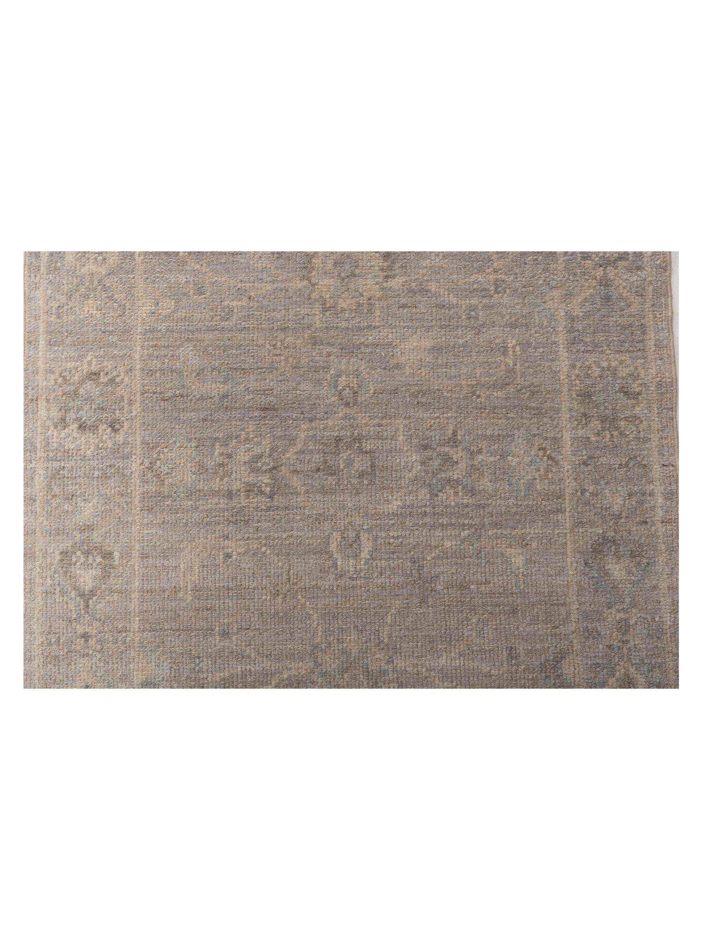 Angora Oushak 146966 Beige Beige 2.8x7.6 Hand Knotted Rug