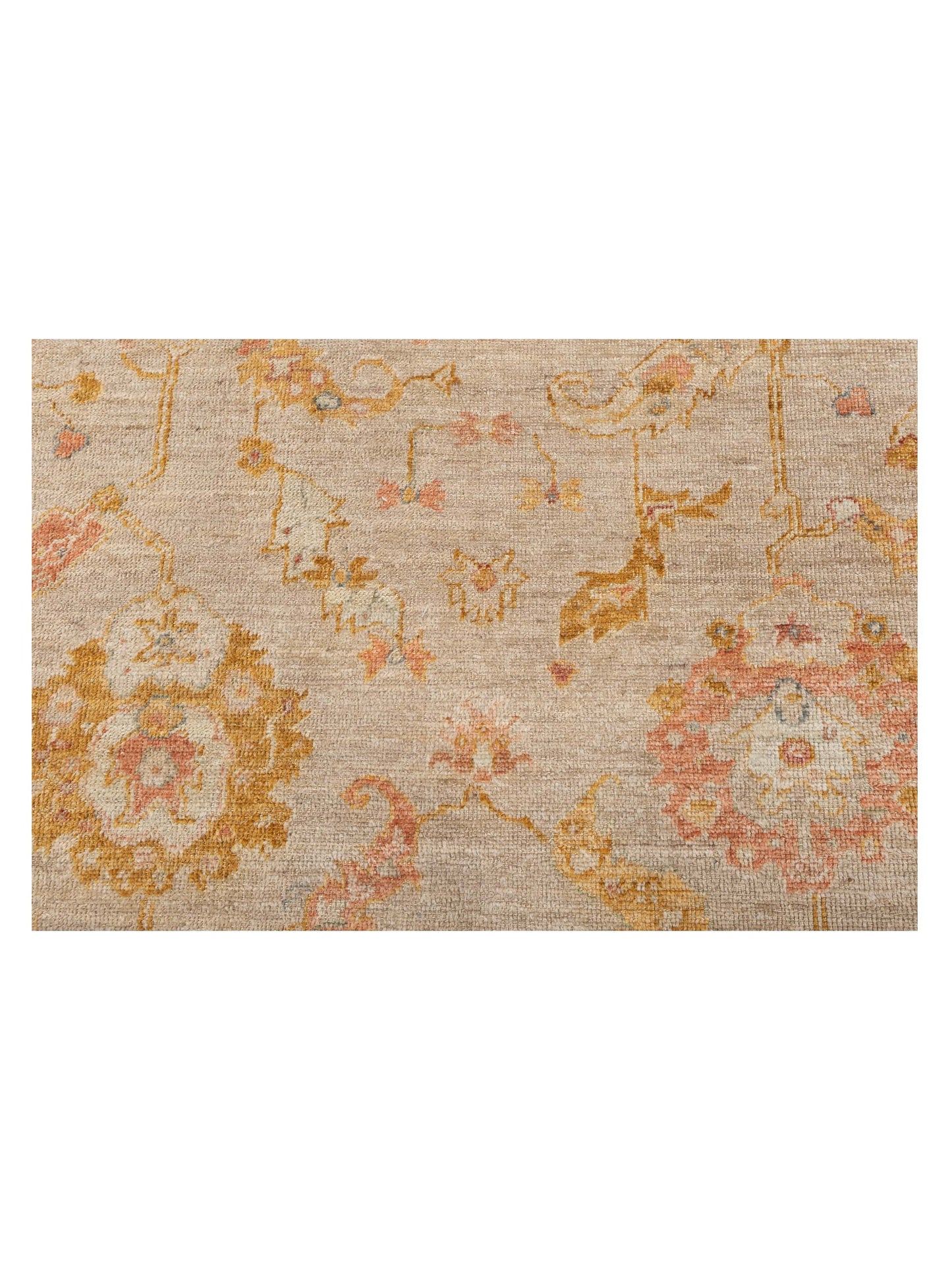 Angora Oushak 146977 Camel Mustard 5.11x13.7 Hand Knotted Rug