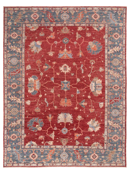 Anadol Angora Oushak  Red Dark Blue Traditional