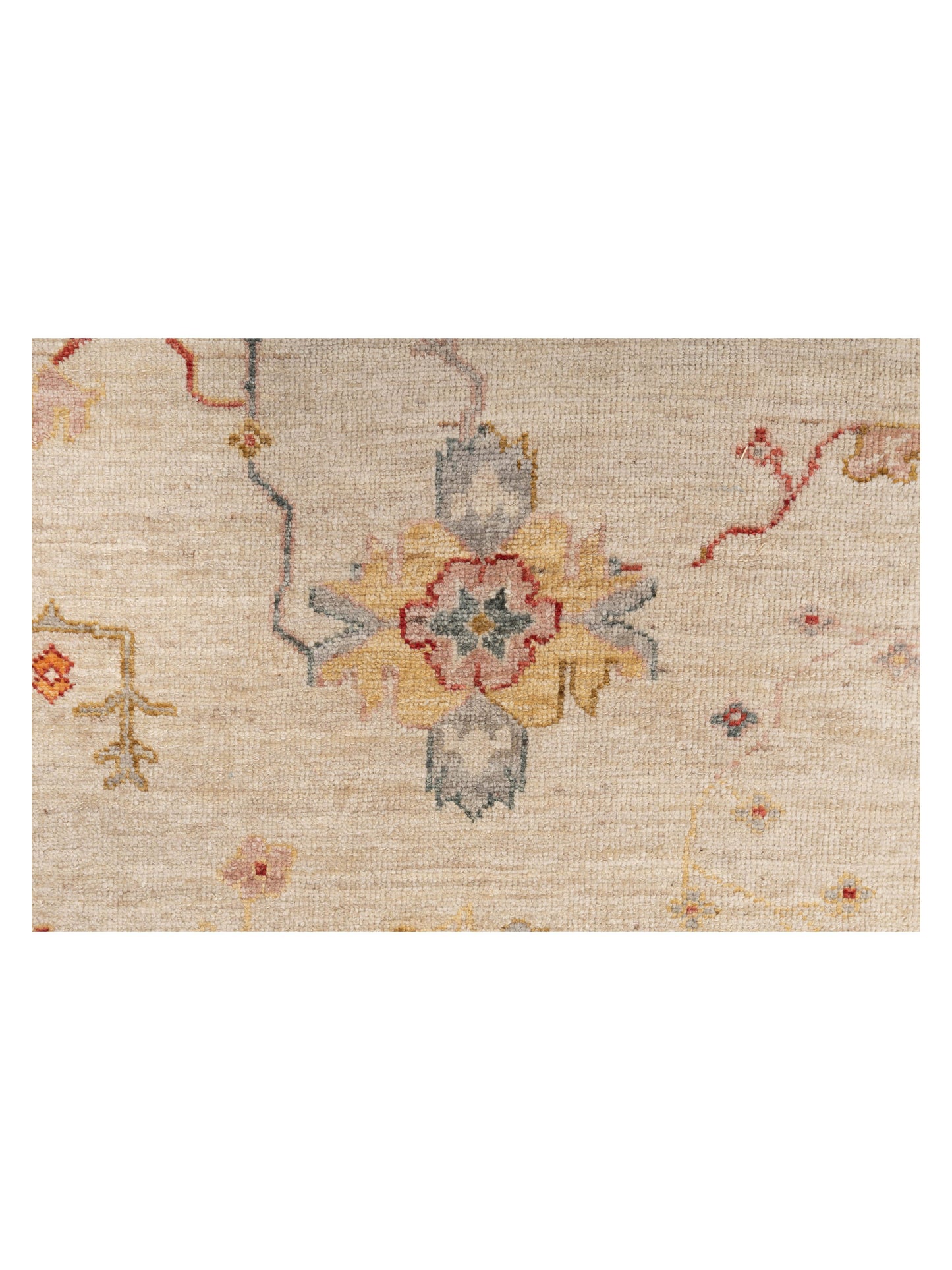 Angora Oushak 147008 Ivory Ivory 12.3x17.6 Hand Knotted Rug