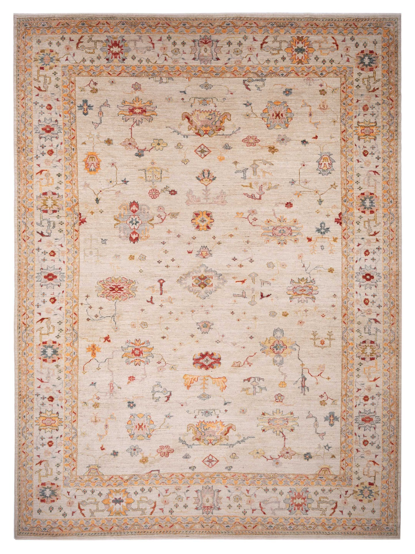 Anadol Angora Oushak Ivory Ivory Traditional