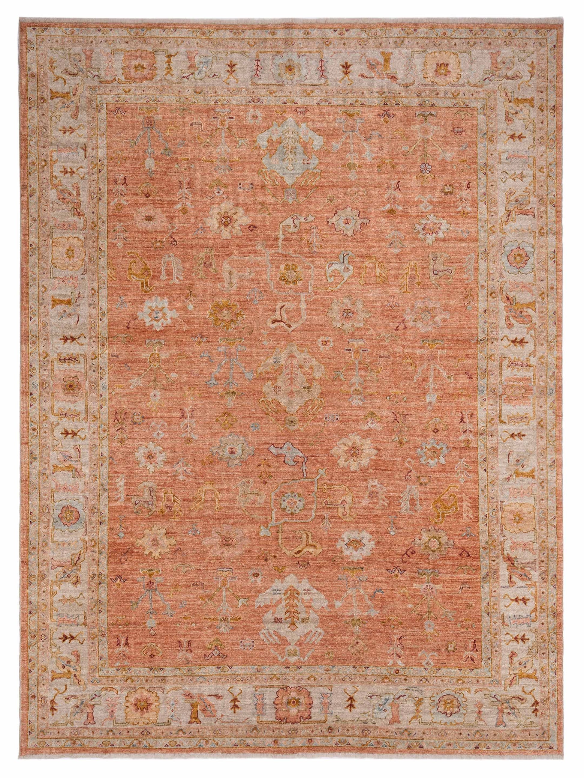 Anadol Angora Oushak  Pink Ivory Traditional