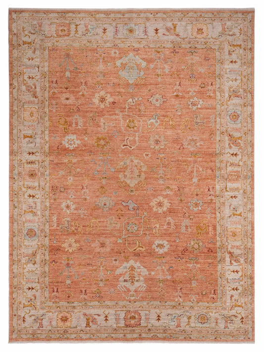 Anadol Angora Oushak  Pink Ivory Traditional