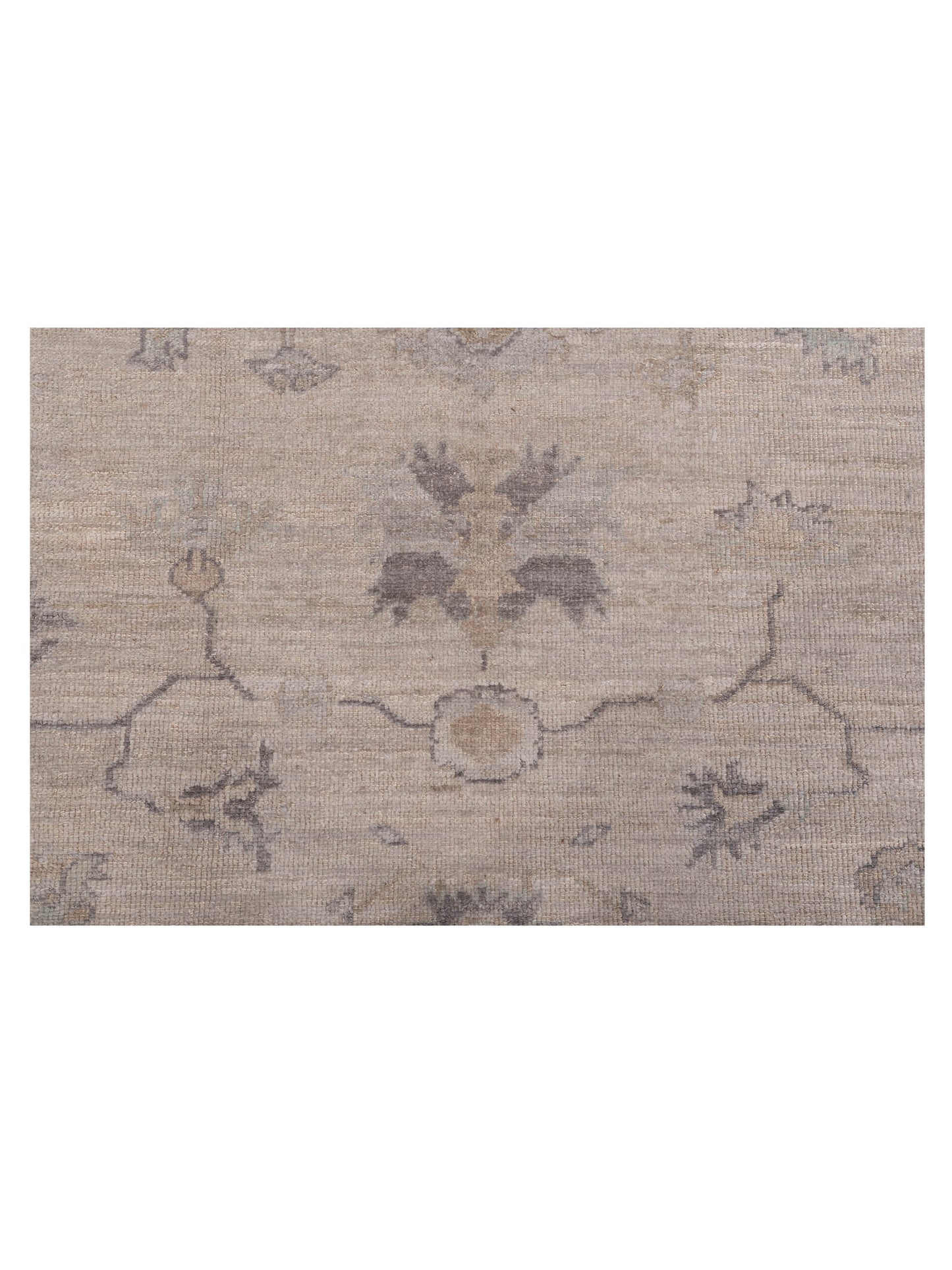 Angora Oushak 147141 Silver Gray 7.10x9.6 Hand Knotted Rug