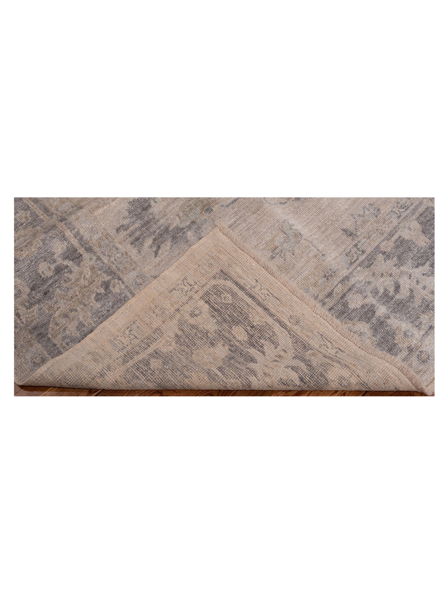 Angora Oushak 147141 Silver Gray 7.10x9.6 Hand Knotted Rug