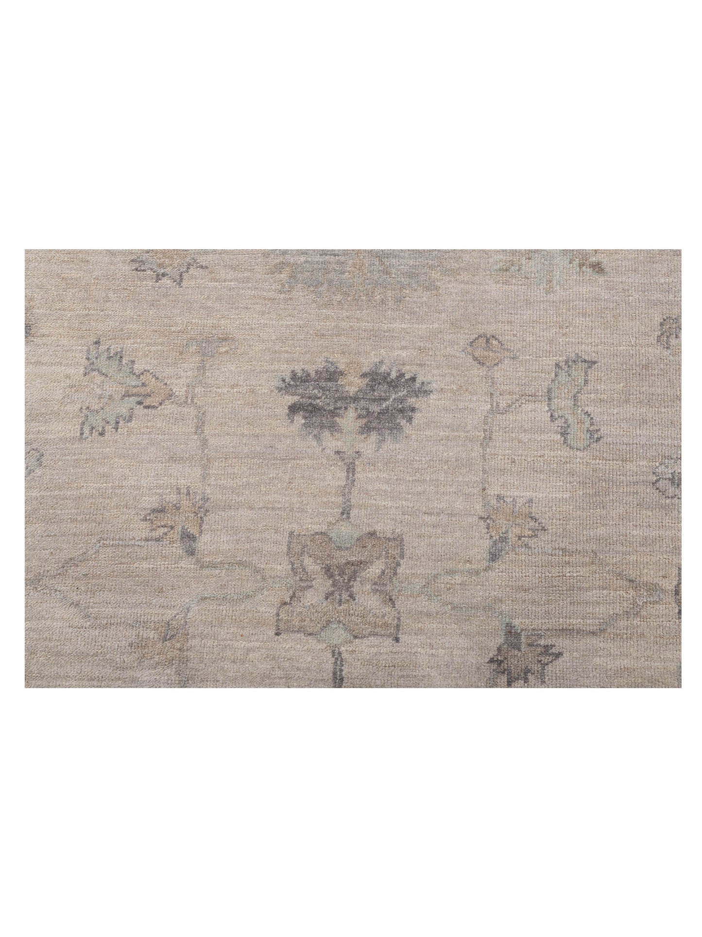 Angora Oushak 147141 Silver Gray 7.10x9.6 Hand Knotted Rug