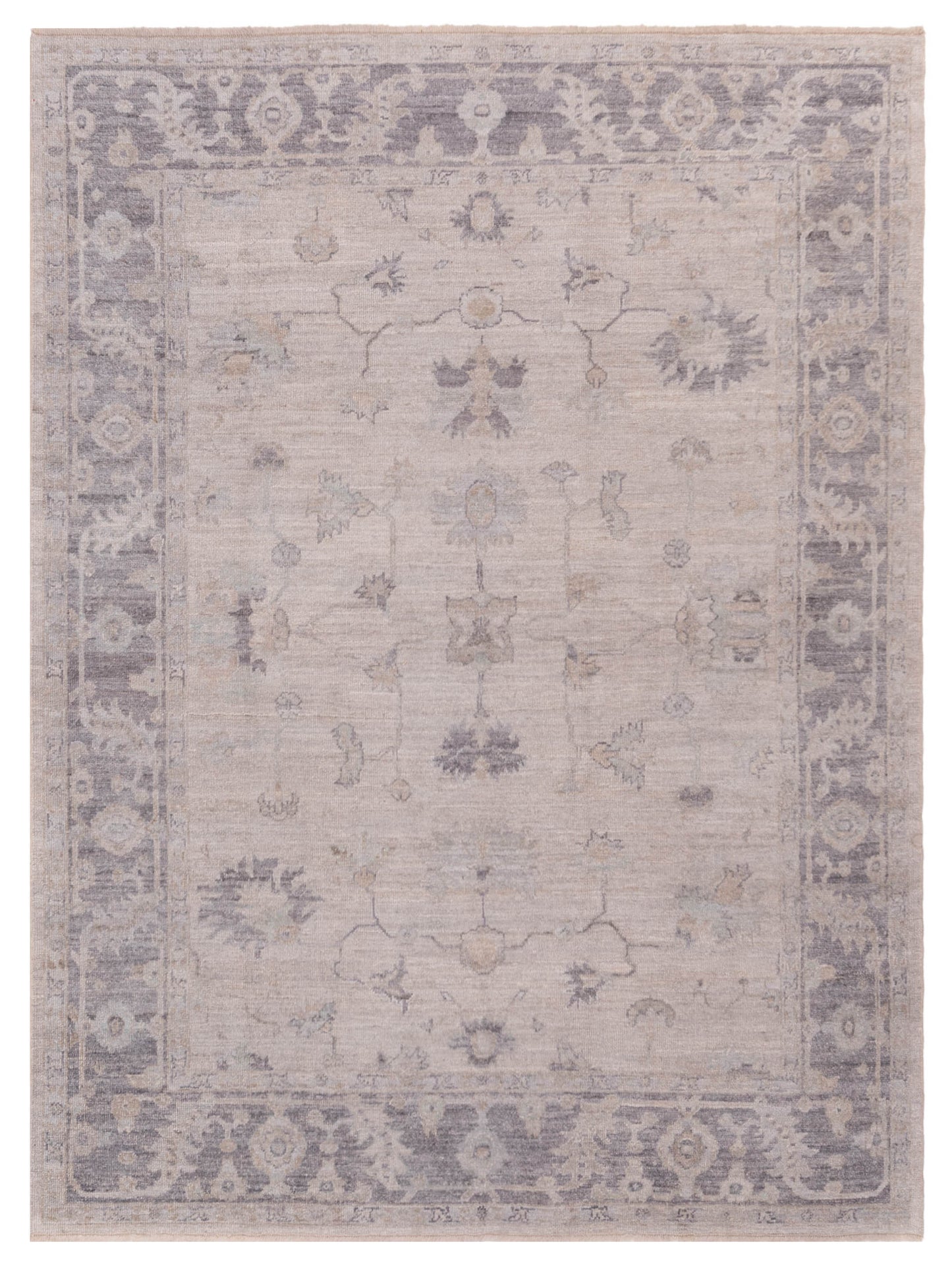 Anadol Angora Oushak Silver Gray Traditional