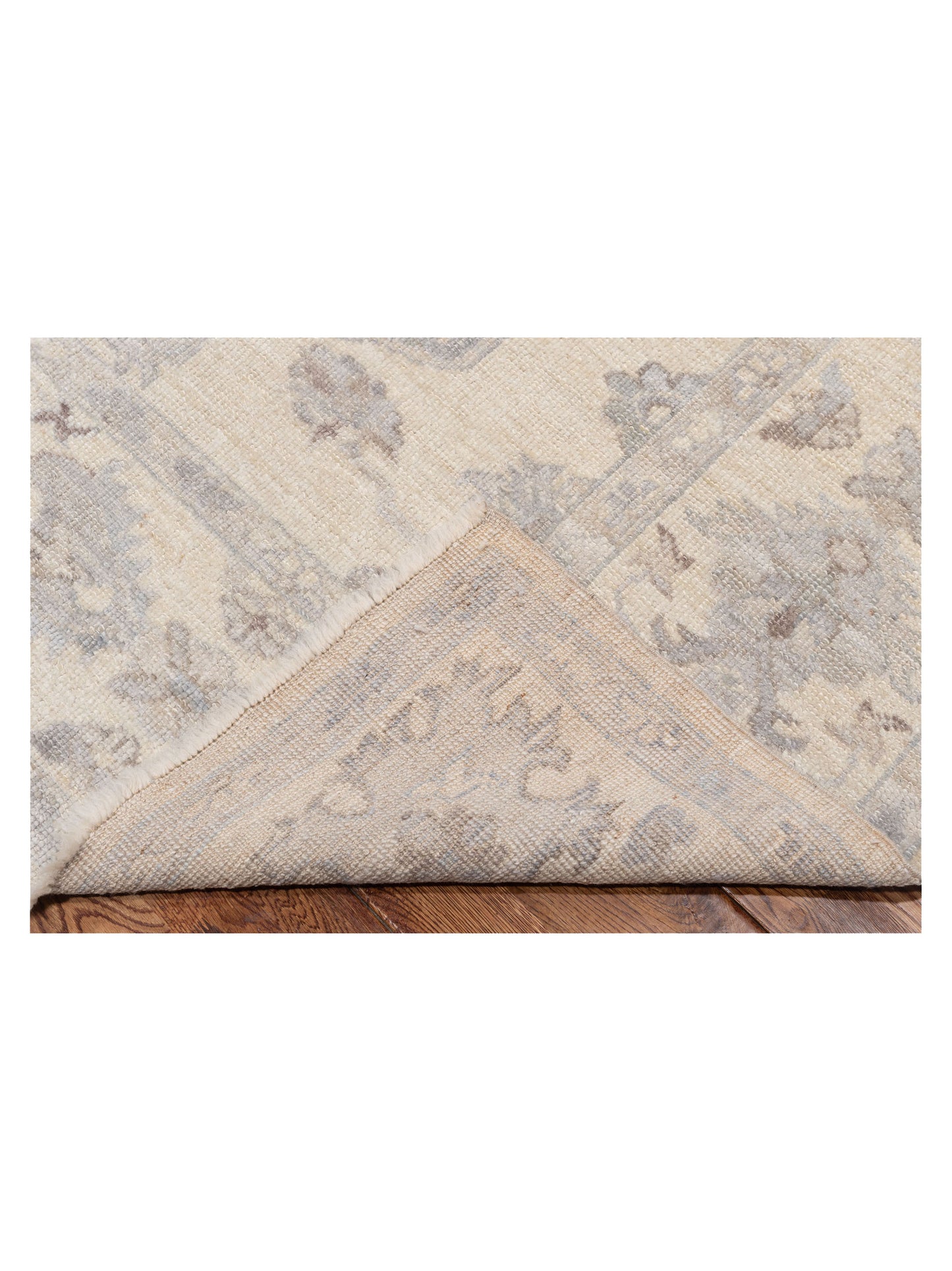 Angora Oushak 147143 Ivory Ivory 7.11x8.8 Hand Knotted Rug