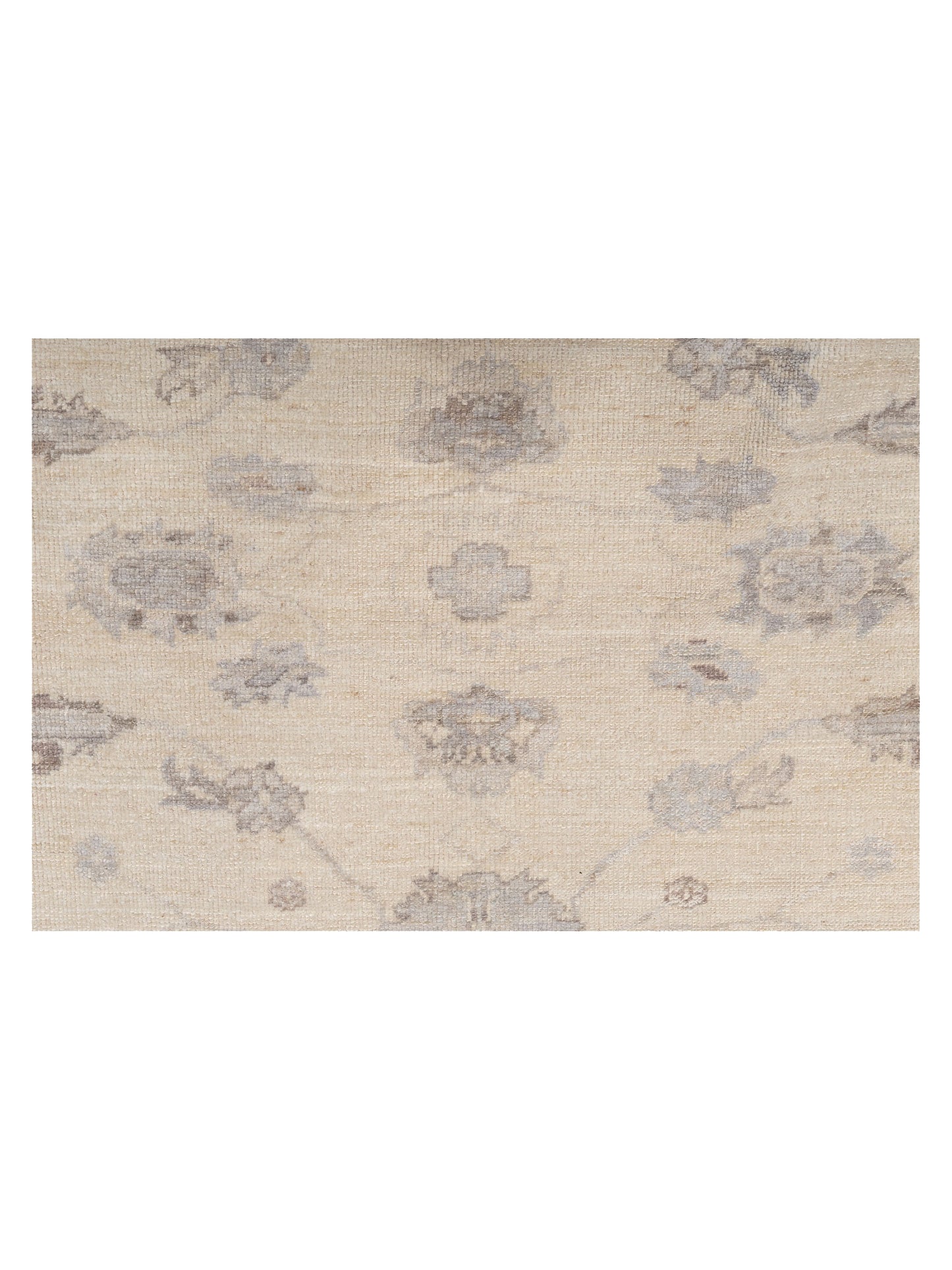 Angora Oushak 147143 Ivory Ivory 7.11x8.8 Hand Knotted Rug