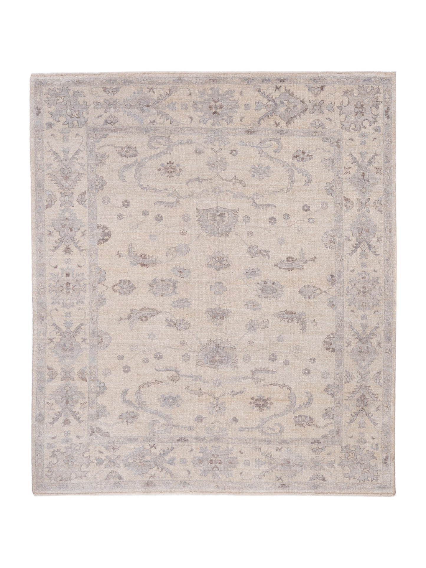 Anadol Angora Oushak Ivory Ivory Traditional