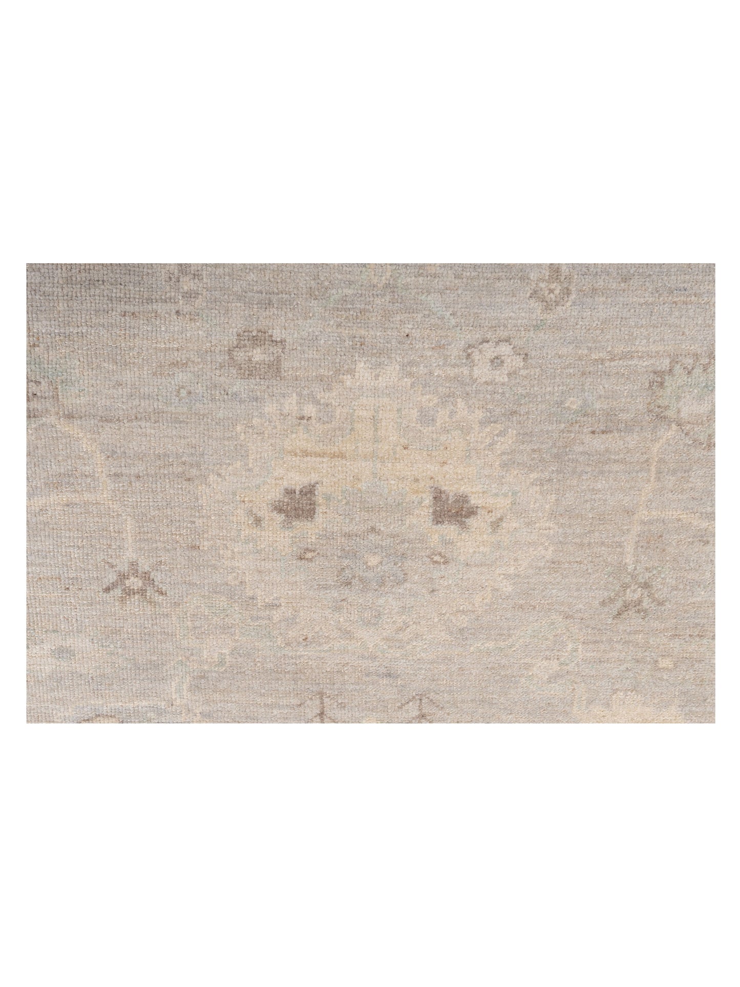 Angora Oushak 147148 Light Gray Light Gray 8.1x9.6 Hand Knotted Rug
