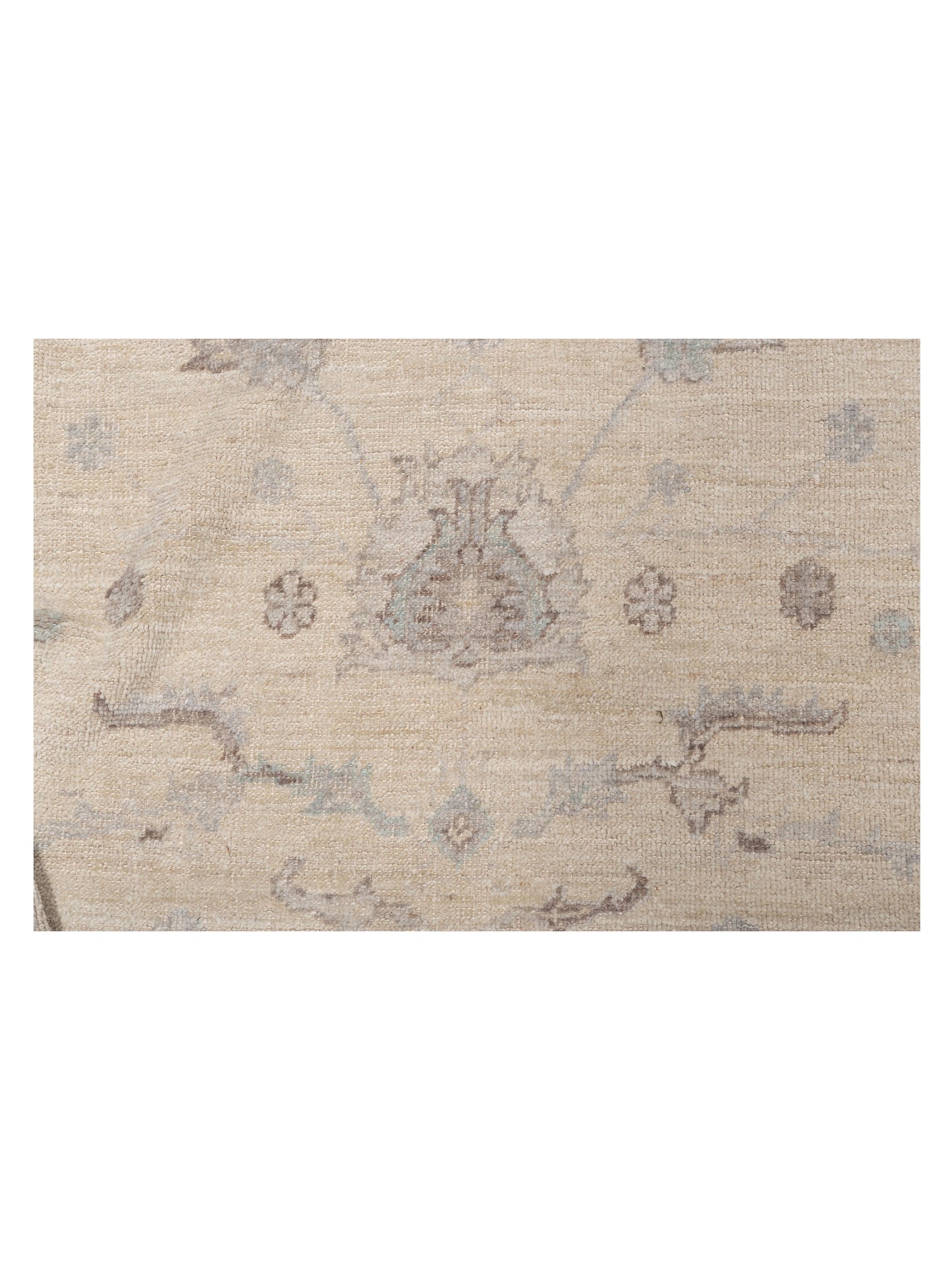 Angora Oushak 147154 Ivory Ivory 7.9x10.3 Hand Knotted Rug
