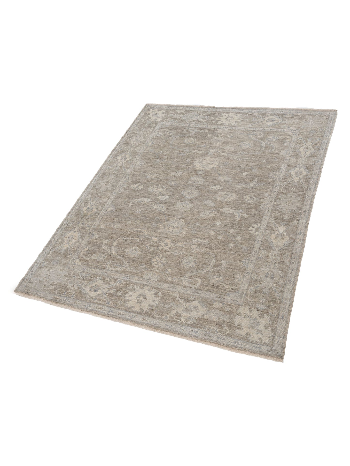 Angora Oushak 147160 Green Green 8x10.2 Hand Knotted Rug