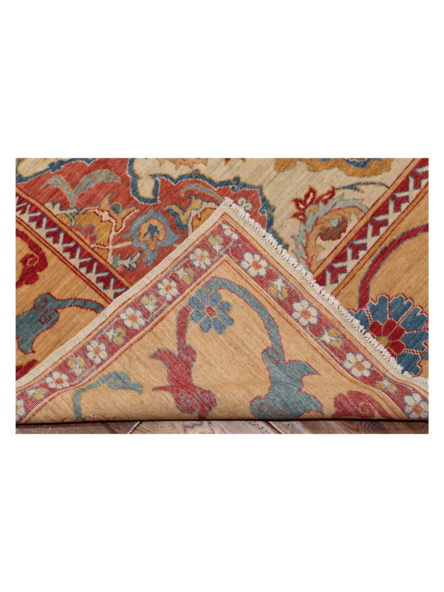 Antique Loom Fine 147220 Ivory Gold 8x11.9 Hand Knotted Rug