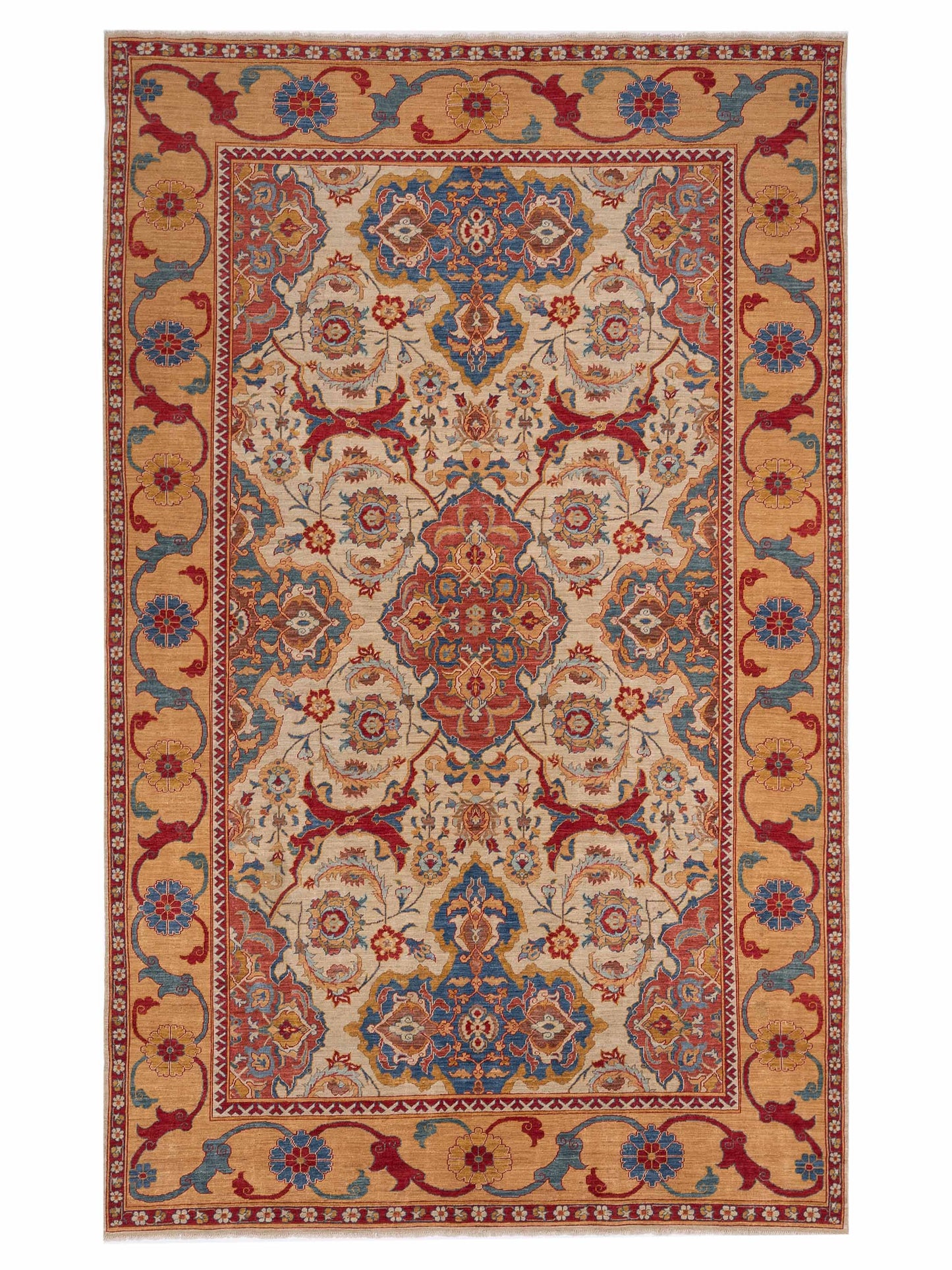 Pasha Antique Loom Fine Ivory Gold Traditional