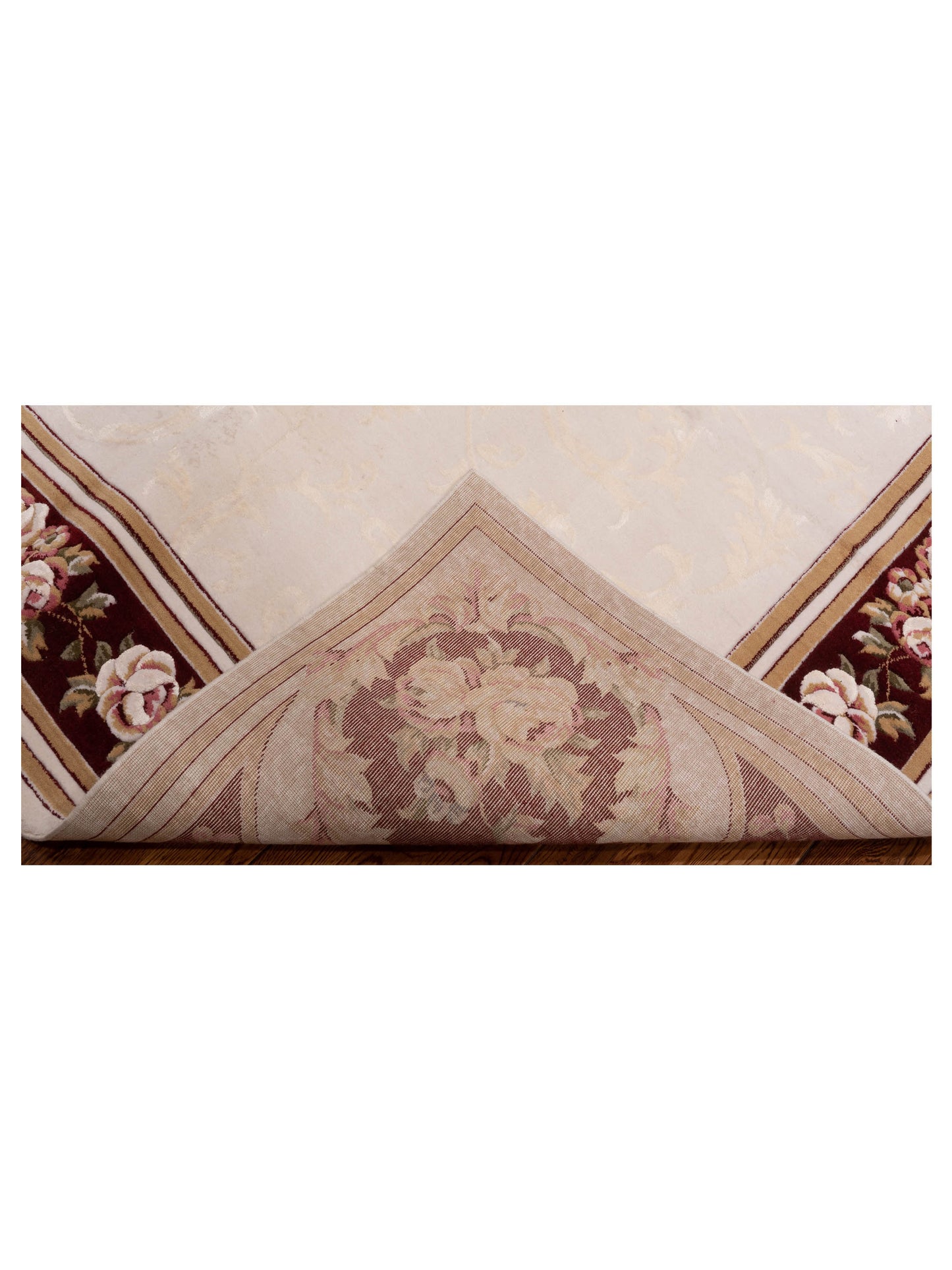 Alara 147244 Ivory Red 6.7x9.10 Machine Made Rug