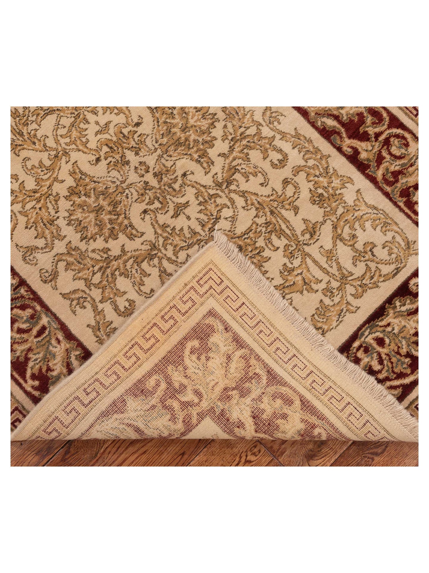 Alara 147287 Ivory Red 4x5.5 Machine Made Rug