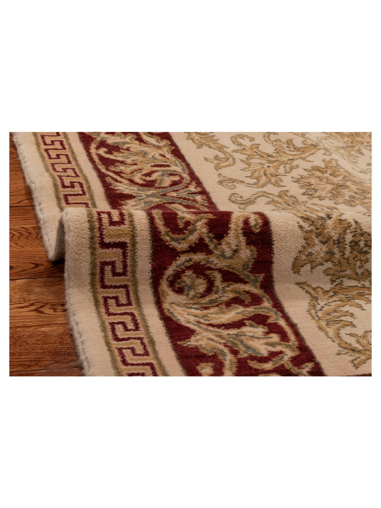 Alara 147287 Ivory Red 4x5.5 Machine Made Rug