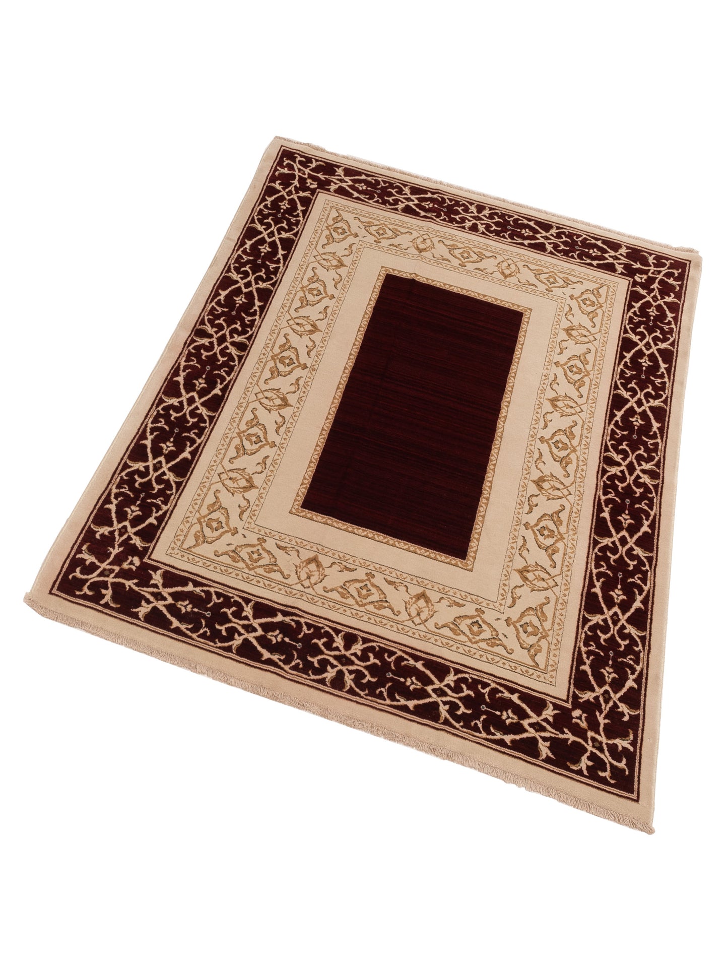 Alara 147291 Ivory Red 5.3x7.7 Machine Made Rug