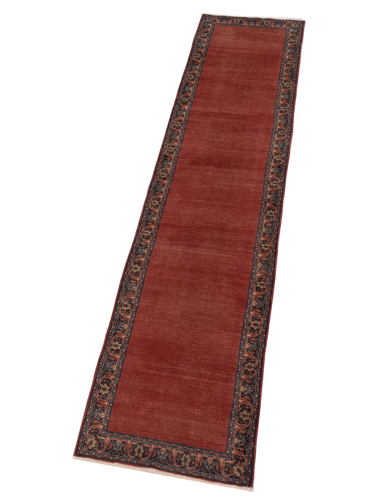 Antique Heirloom 147321 Rust Brown 2.10x13.3 Hand Knotted Rug